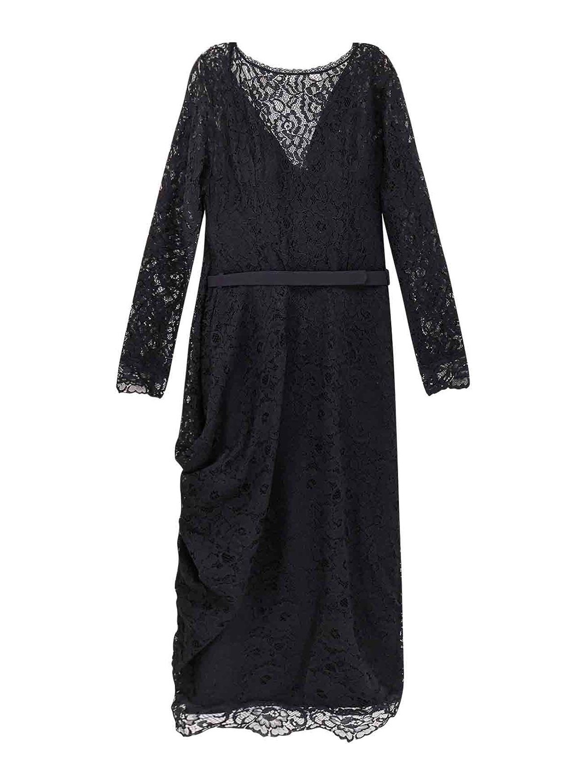 Ginogi Lace Midi Dress ABMGINOCILBS37 (CHIARA BONI La Petite Robe / ワンピース・ドレス・オールインワン ) | CHIARA BONI La Petite Robe (キアラ ボーニ ラ プチ ローブ))(1)