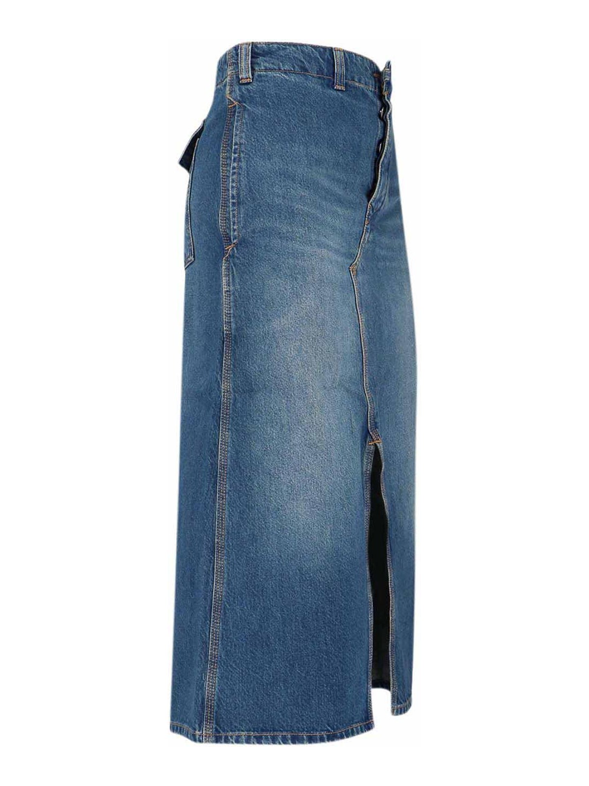Gonna Midi In Denim 1325DSK006587BWASHEDBLUE (VICTORIA BECKHAM / スカート ) | VICTORIA BECKHAM (ヴィクトリア ベッカム)(2)