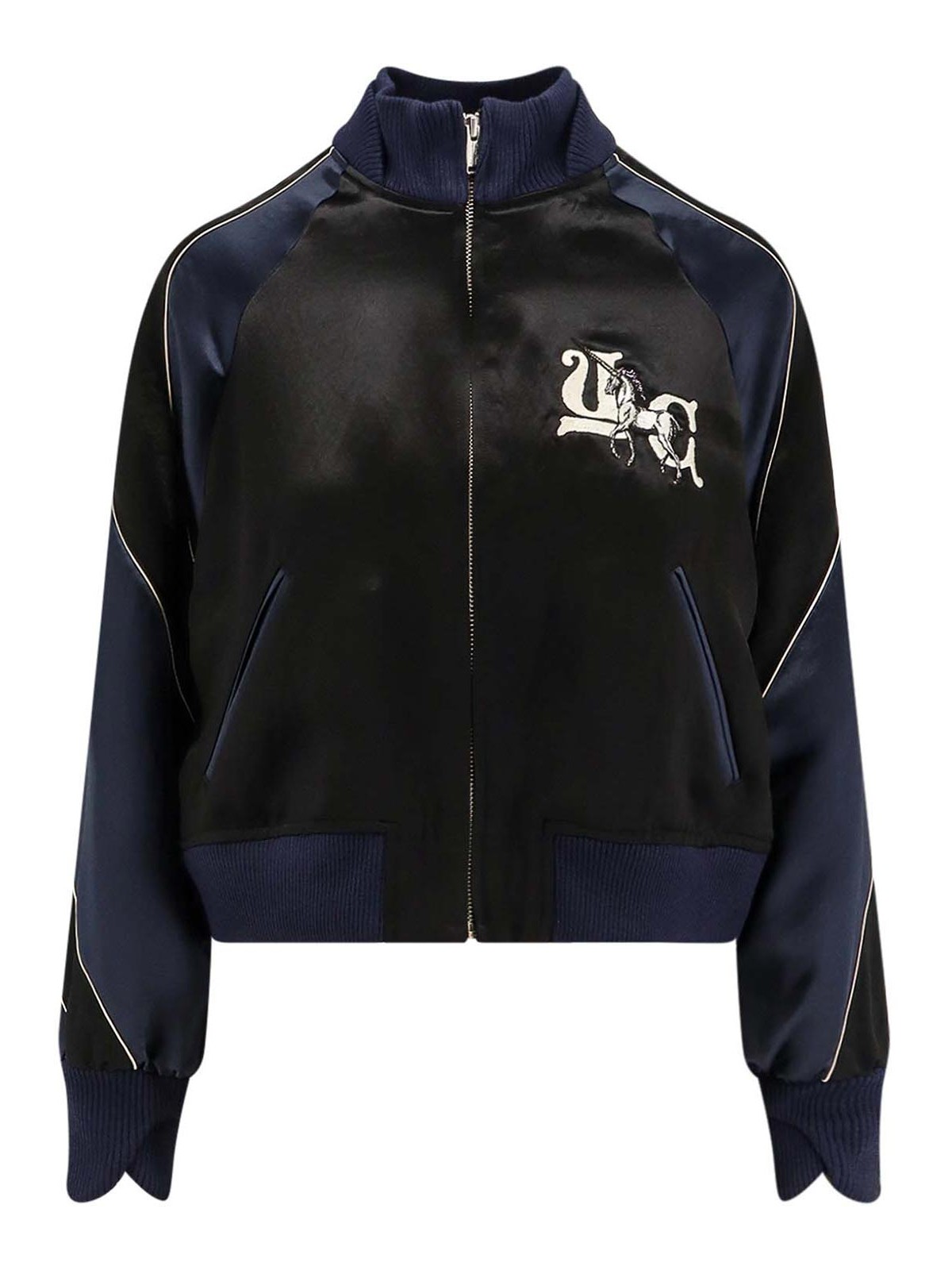 Giubbino Bomber In Satin UP2E1204BLACK (UNDERCOVER / カジュアルジャケット ) | UNDERCOVER (アンダーカバー)