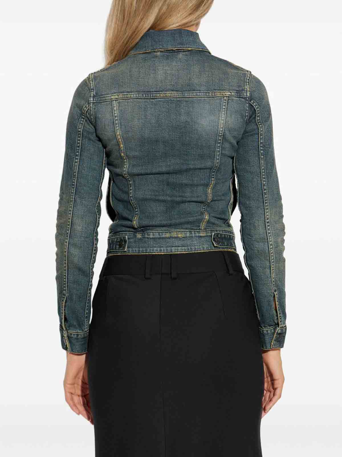 Ruched Denim Jacket 849899TTW893394 (Balenciaga / カジュアルジャケット ) | Balenciaga (バレンシアガ)(4)