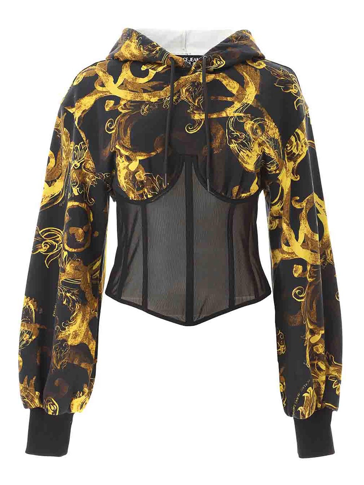 Baroque Hoodie Bustier 76HAI3A176DP301G89 (VERSACE JEANS COUTURE / スウェット・フーディー ) | VERSACE JEANS COUTURE (ヴェルサーチェ ジーンズ クチュール)