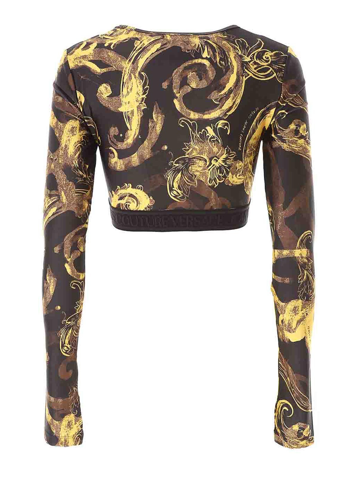 Barogque Crop Top 76HAH21876DP218G89 (VERSACE JEANS COUTURE / Tシャツ・カットソー ) | VERSACE JEANS COUTURE (ヴェルサーチェ ジーンズ クチュール)(1)