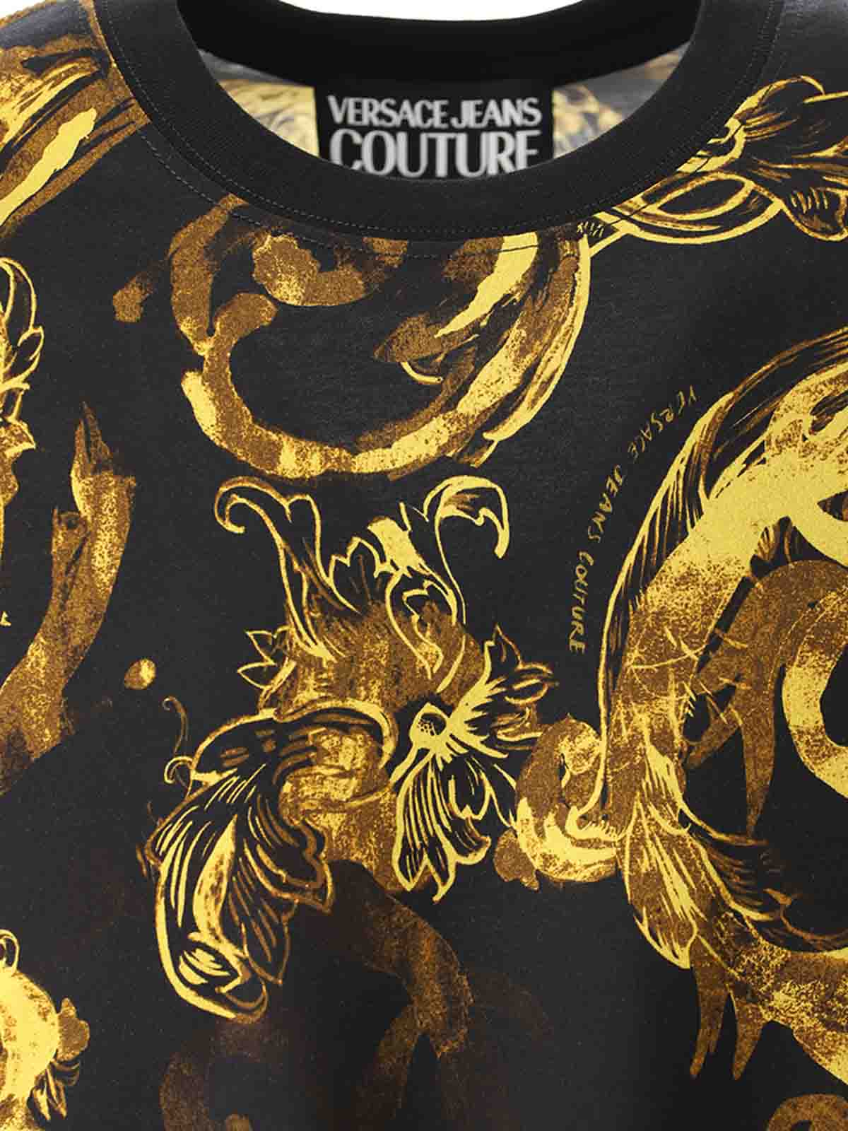 Watercolor Baroque Tshirt 76GAH6S076UP600G89 (VERSACE JEANS COUTURE / Tシャツ・カットソー ) | VERSACE JEANS COUTURE (ヴェルサーチェ ジーンズ クチュール)(4)
