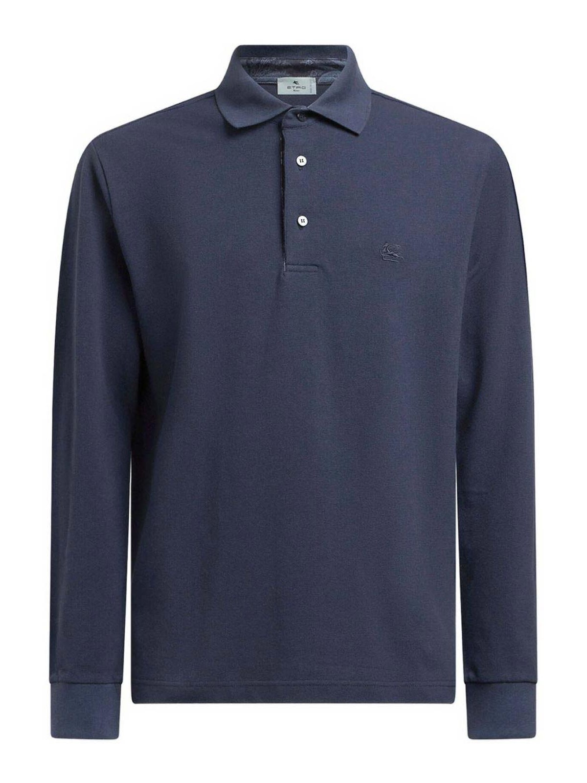 Pegaso-Embroidered Polo Shirt MRMD0013AJ264B0387 (ETRO / ポロシャツ ) | ETRO (エトロ)