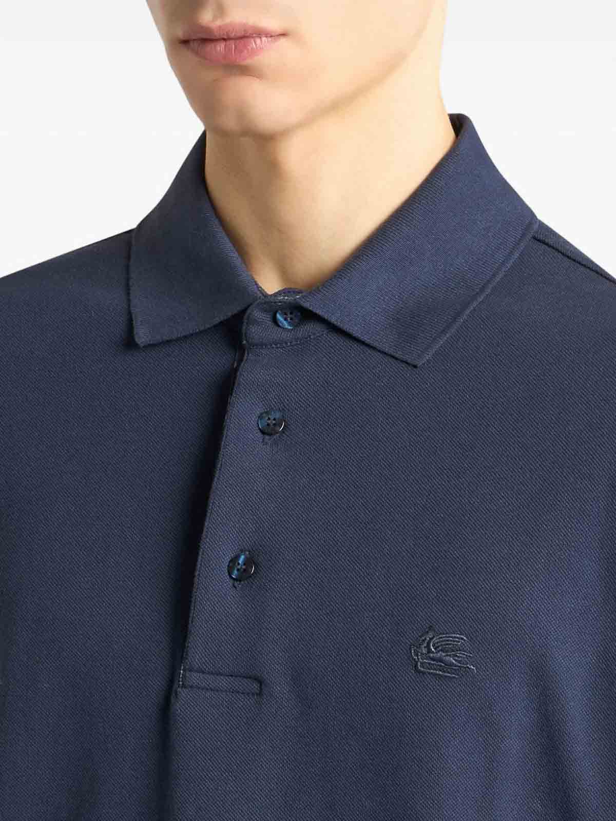 Pegaso-Embroidered Polo Shirt MRMD0013AJ264B0387 (ETRO / ポロシャツ ) | ETRO (エトロ)(2)