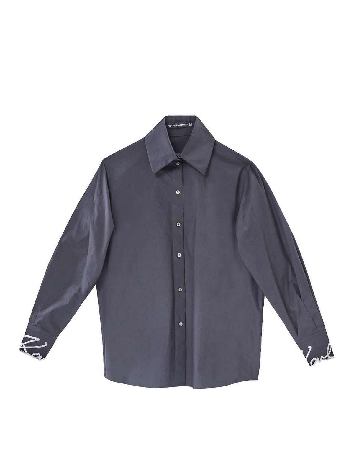 Signature Cuff Poplin Shirt A3W11023999 (KARL LAGERFELD / シャツ・ブラウス ) | KARL LAGERFELD (カール・ラガーフェルド)