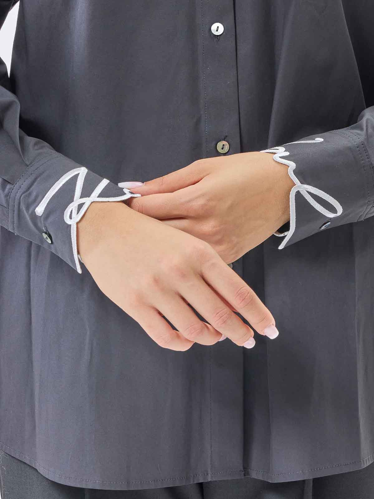 Signature Cuff Poplin Shirt A3W11023999 (KARL LAGERFELD / シャツ・ブラウス ) | KARL LAGERFELD (カール・ラガーフェルド)(4)