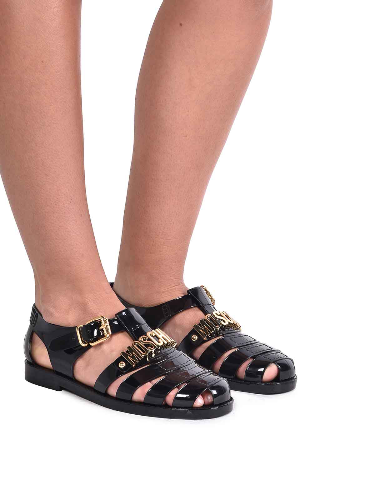 Spider Sandal with Metallic Logo MA16501G1MM20 (MOSCHINO / サンダル ) | MOSCHINO (モスキーノ)(2)