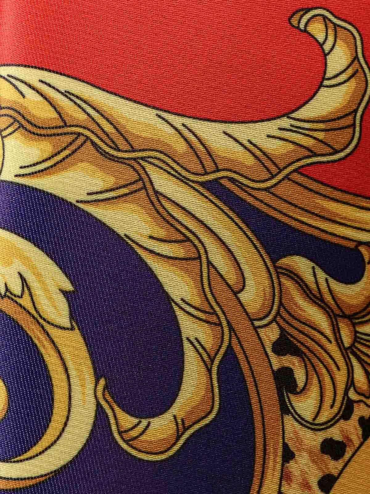 Baroque Cheetah Skirt In Silk Duchesse 10219881A162475R730 (VERSACE / スカート ) | VERSACE (ヴェルサーチェ)(2)