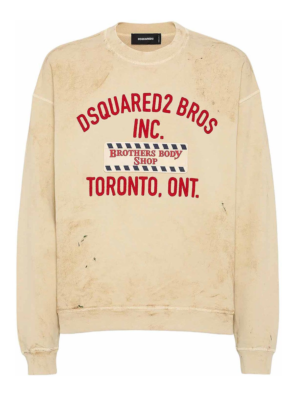 Cotton sweatshirt with distressed effect S74GU0900S25030112 (Dsquared2 / スウェット・フーディー ) | Dsquared2 (ディースクエアード)