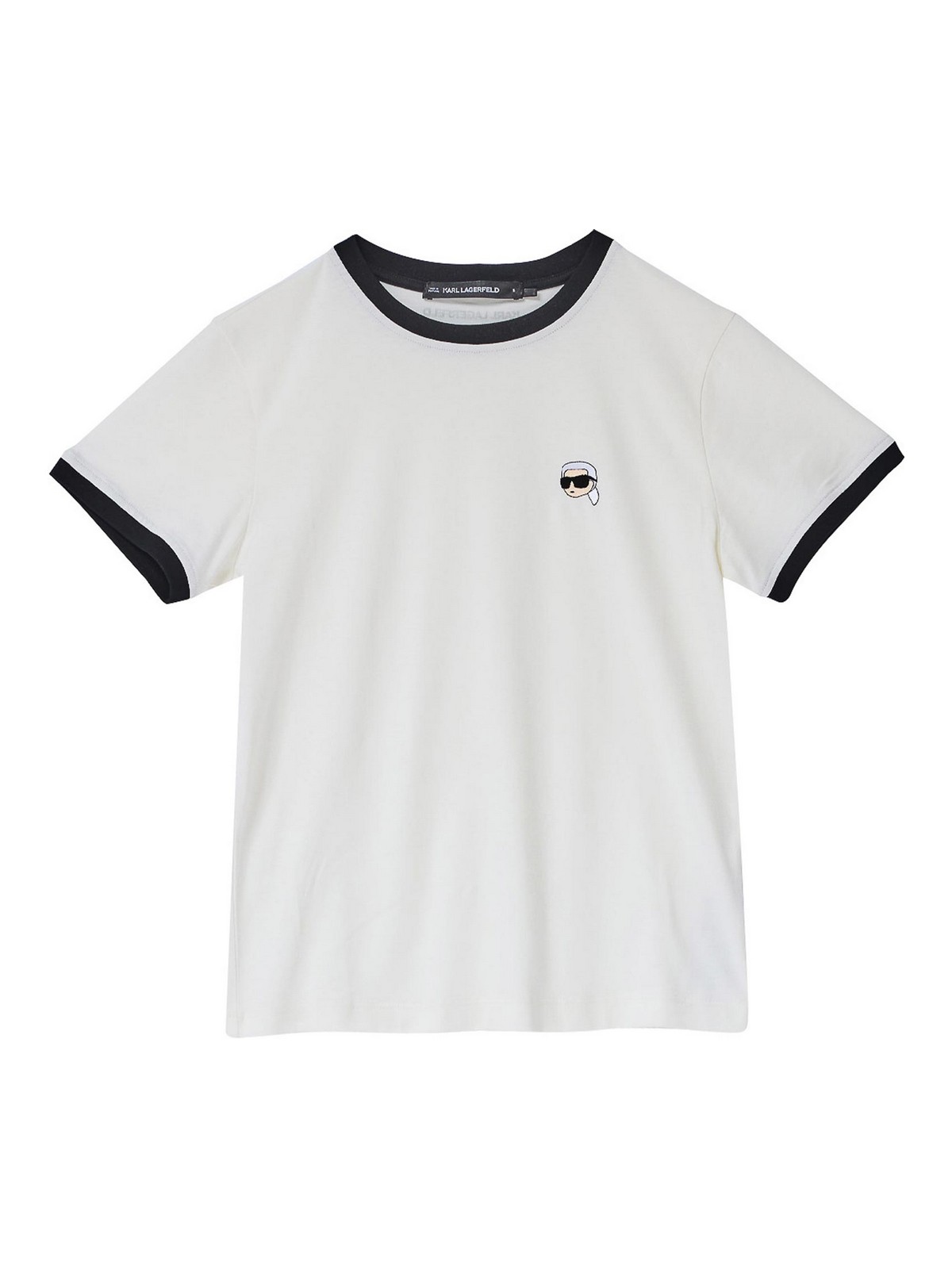 Ikon Patch Slim T-Shirt A3W17078B09 (KARL LAGERFELD / Tシャツ・カットソー ) | KARL LAGERFELD (カール・ラガーフェルド)