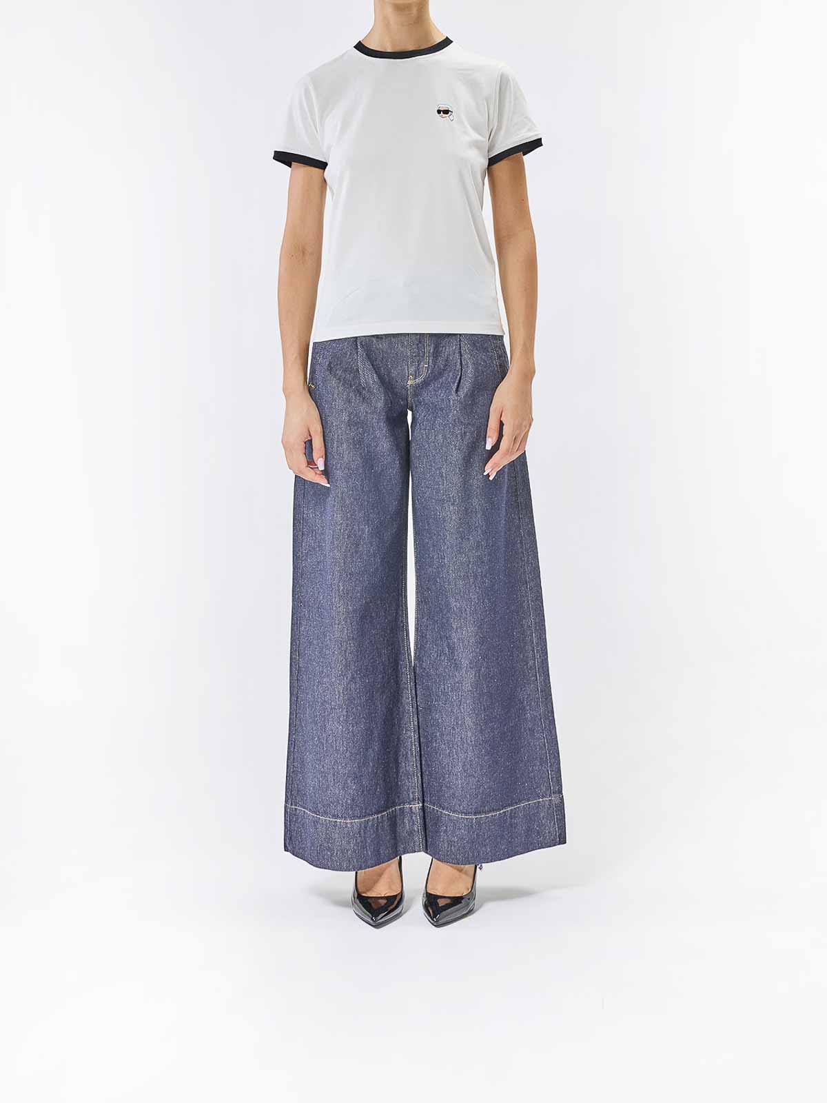 Ikon Patch Slim T-Shirt A3W17078B09 (KARL LAGERFELD / Tシャツ・カットソー ) | KARL LAGERFELD (カール・ラガーフェルド)(1)