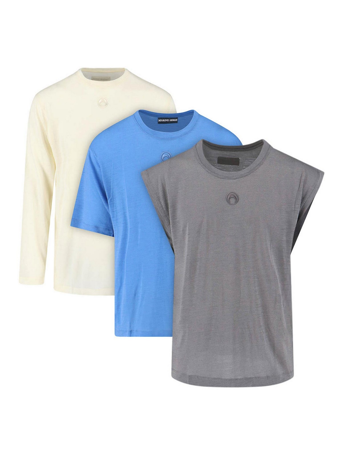 Set of 2 T-Shirts and Tank Tops UTT011ARJER0023YBG1 (MARINE SERRE / Tシャツ・カットソー ) | MARINE SERRE (マリーン セル)