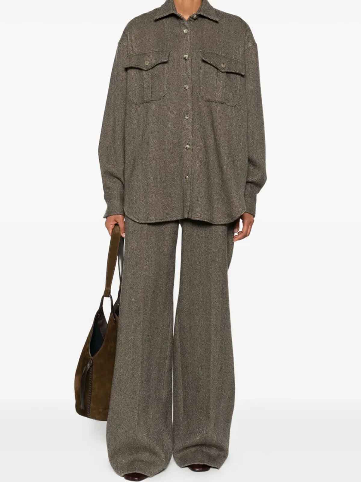 Houndstooth Shirt D472K722OQRJ4701 (ERMANNO SCERVINO / シャツ・ブラウス ) | ERMANNO SCERVINO (エルマンノ シェルヴィーノ)(1)