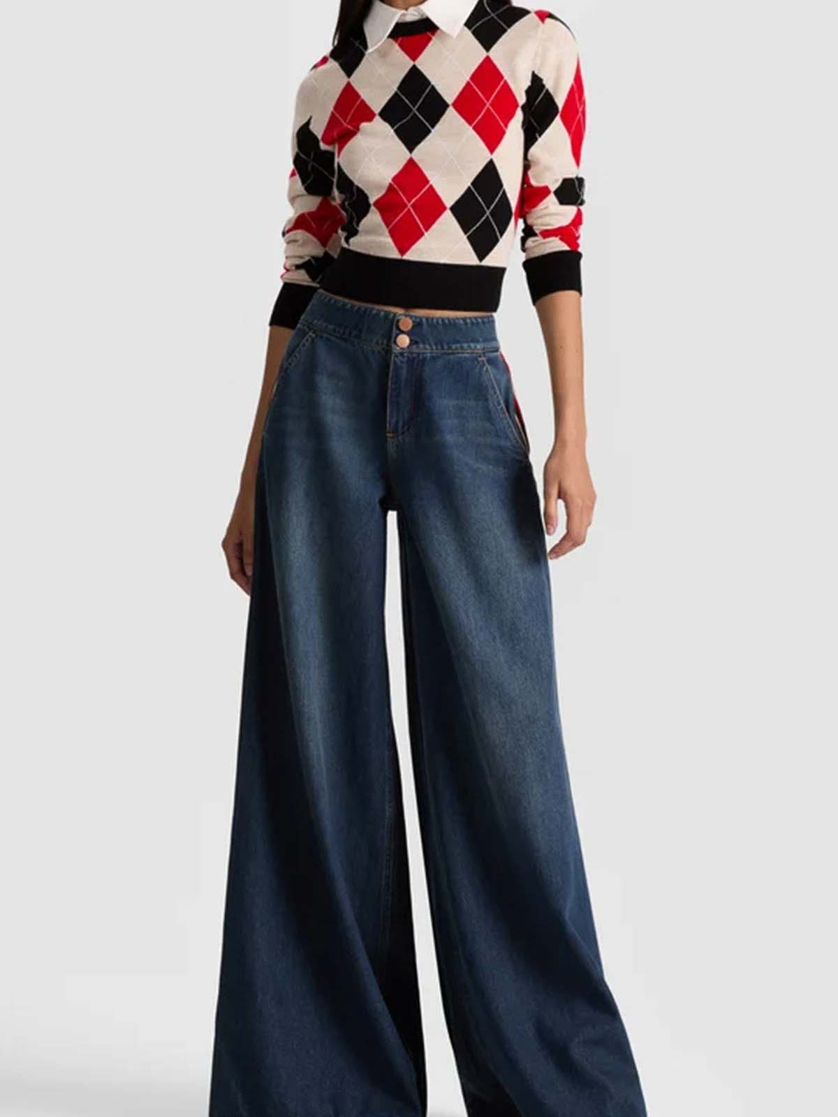 Carolann Argyle Sweater CC508533710C943 (alice + olivia / ニット・セーター・カーディガン ) | alice + olivia (アリス アンド オリビア)(1)