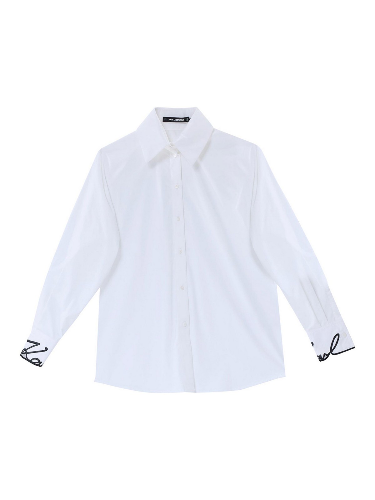 Signature Cuff Poplin Shirt A3W11023100 (KARL LAGERFELD / シャツ・ブラウス ) | KARL LAGERFELD (カール・ラガーフェルド)