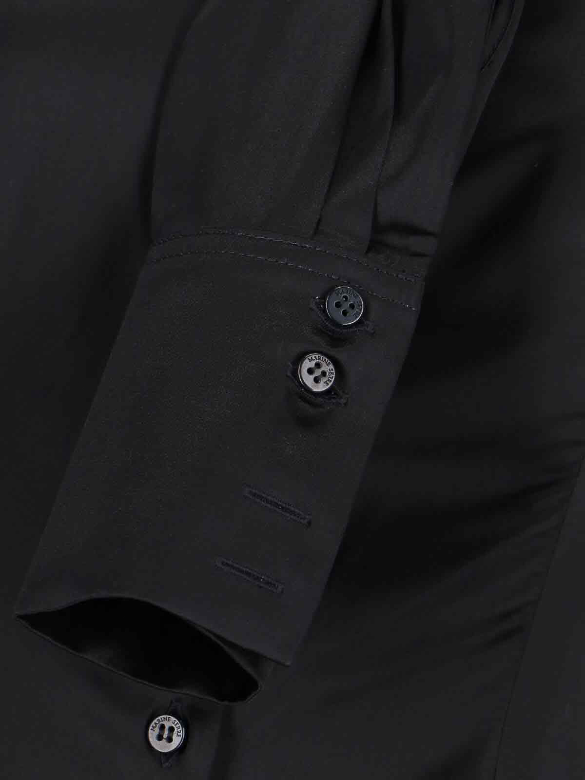 Satin Midi Dress WDR421ACWOV0056BK99 (MARINE SERRE / ワンピース・ドレス・オールインワン ) | MARINE SERRE (マリーン セル)(3)