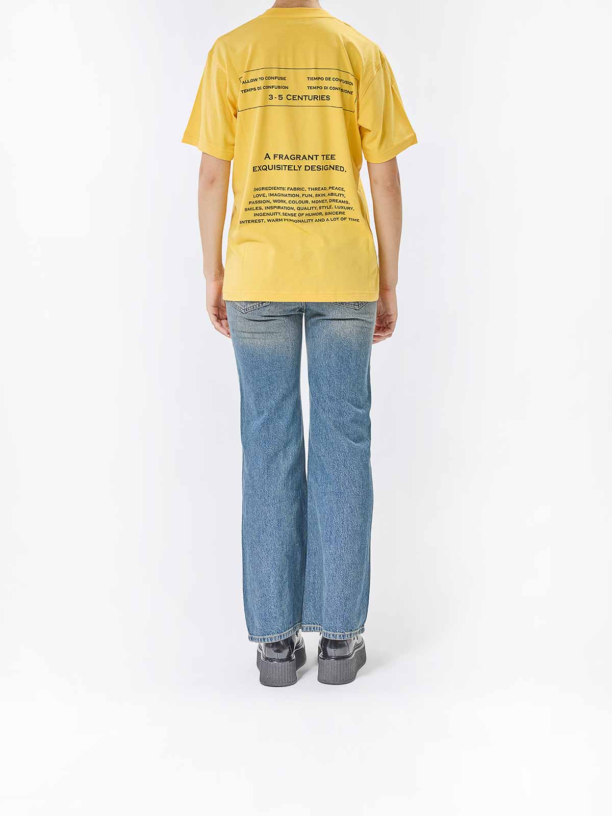 Pearl Grey T-Shirt 72755411029 (MOSCHINO / Tシャツ・カットソー ) | MOSCHINO (モスキーノ)(3)