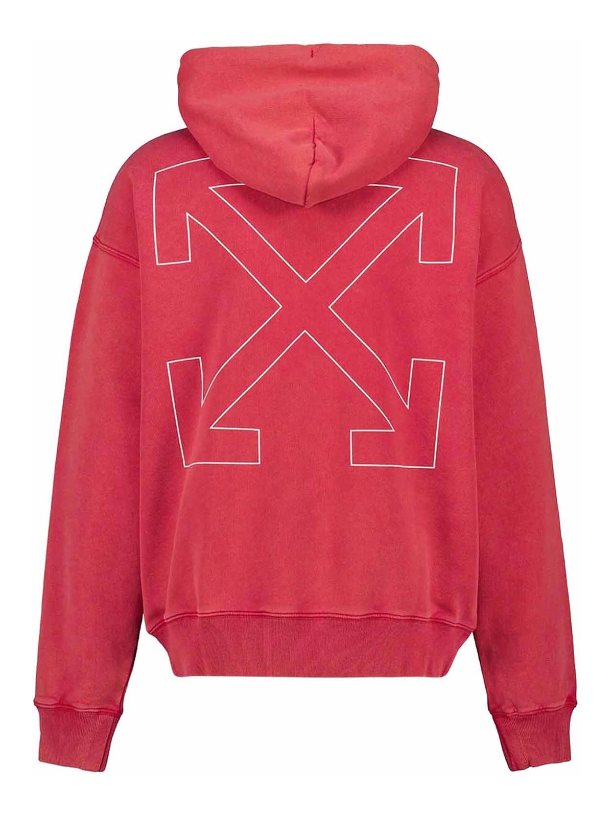 Cotton Sweatshirt With Hood OMBB085F25FLE00K2601 (Off-White / スウェット・フーディー ) | Off-White (オフホワイト)(1)