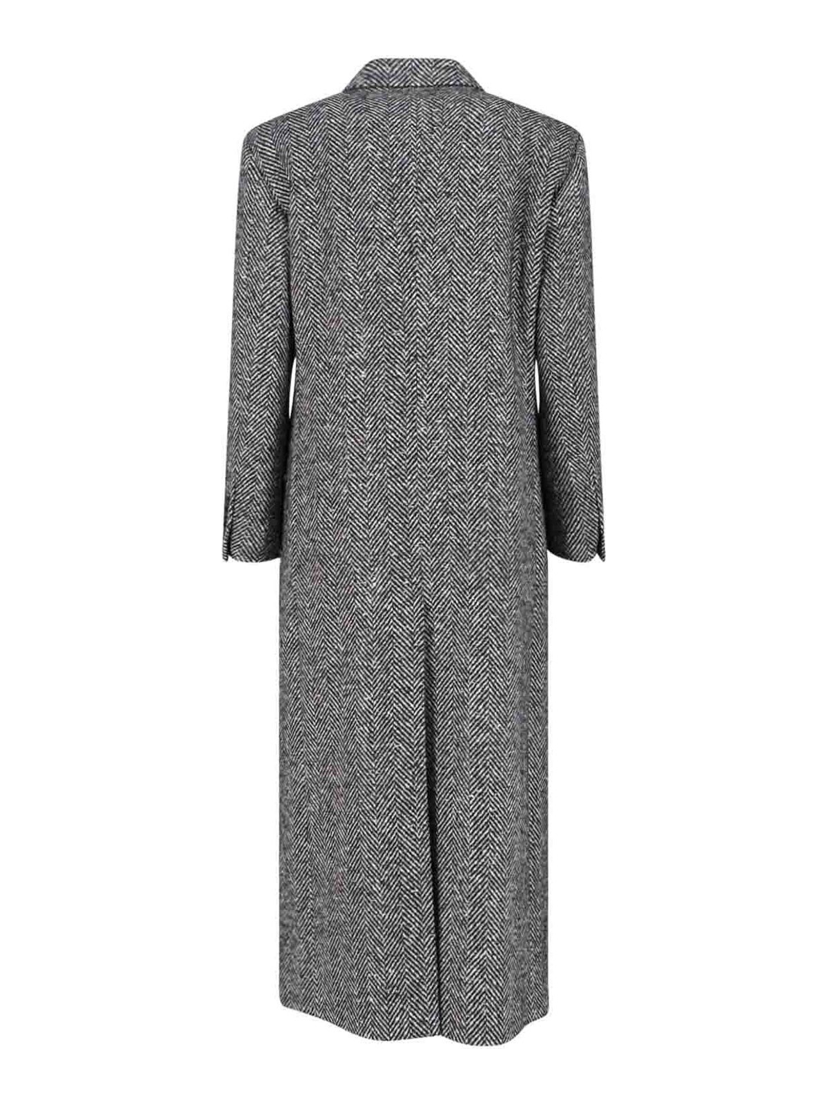 Maxi coat in virgin wool blend CCAITLYN110007N1075 (TAGLIATORE / コート ) | TAGLIATORE (タリアトーレ)(1)
