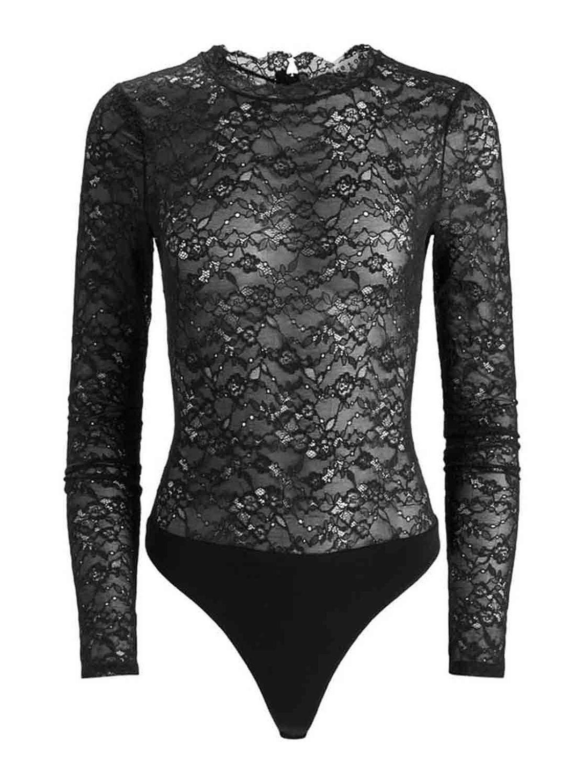 Taeyn Lace Bodysuit CL000L60812A001 (alice + olivia / ボディスーツ ) | alice + olivia (アリス アンド オリビア)