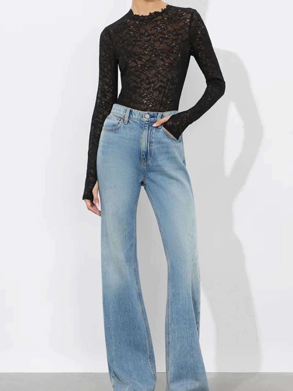 Taeyn Lace Bodysuit CL000L60812A001 (alice + olivia / ボディスーツ ) | alice + olivia (アリス アンド オリビア)(1)