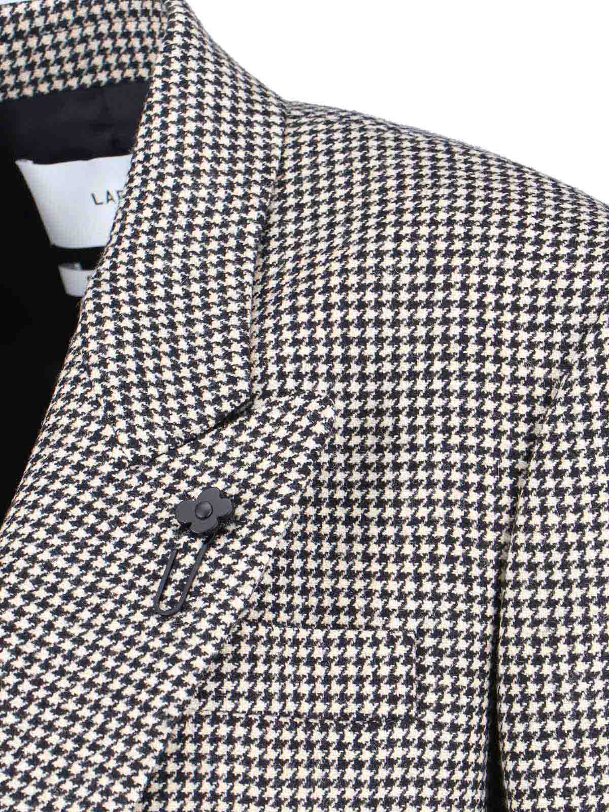 Double-breasted blazer in wool blend A6CAMERONPNTH520150 (LARDINI / ブレザー・ジャケット ) | LARDINI (ラルディーニ)(3)