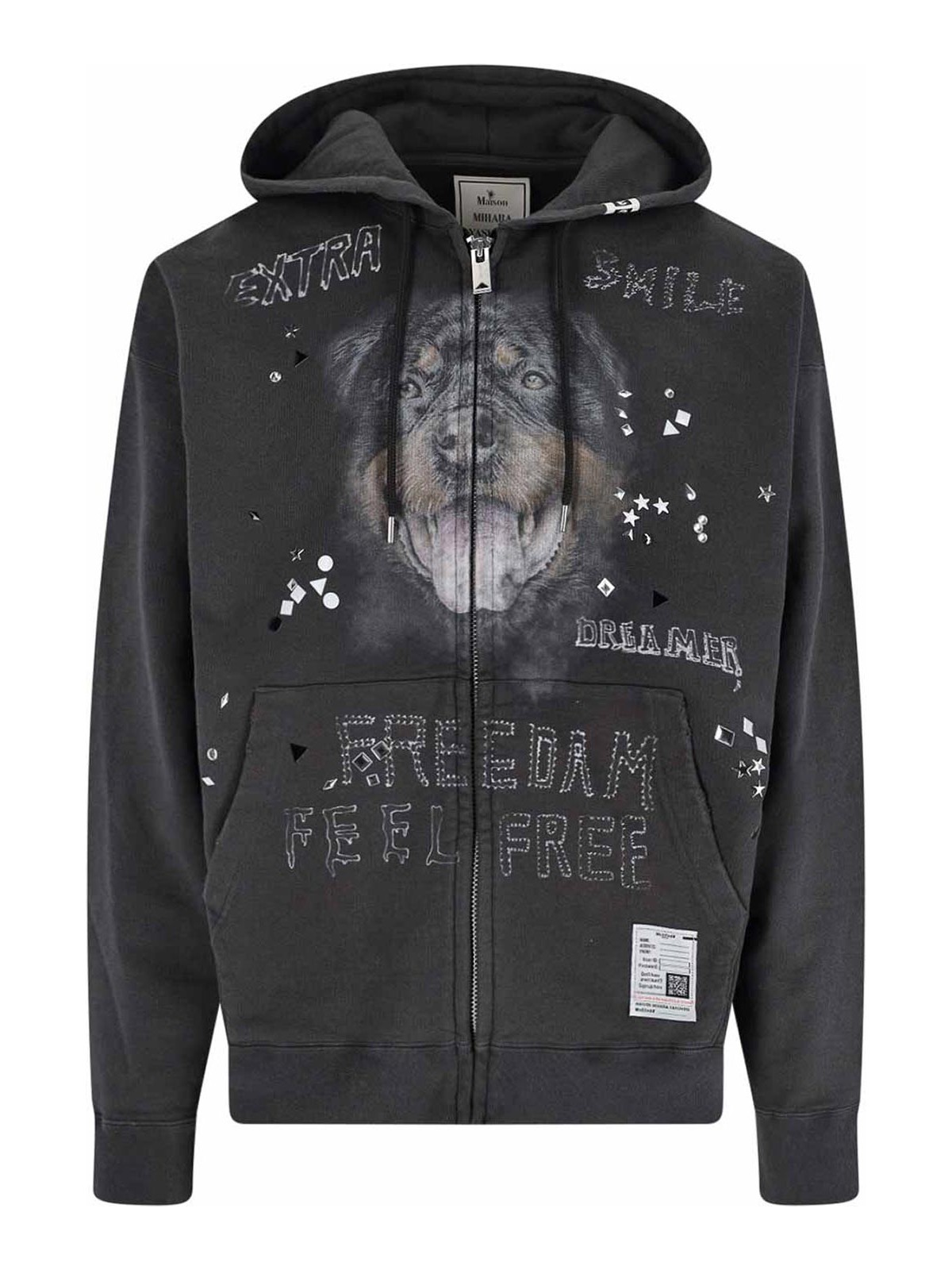 Zip Logo Sweatshirt J15PK721BLACK (Maison Mihara Yasuhiro / スウェット・フーディー ) | Maison Mihara Yasuhiro (メゾン ミハラ ヤスヒロ)