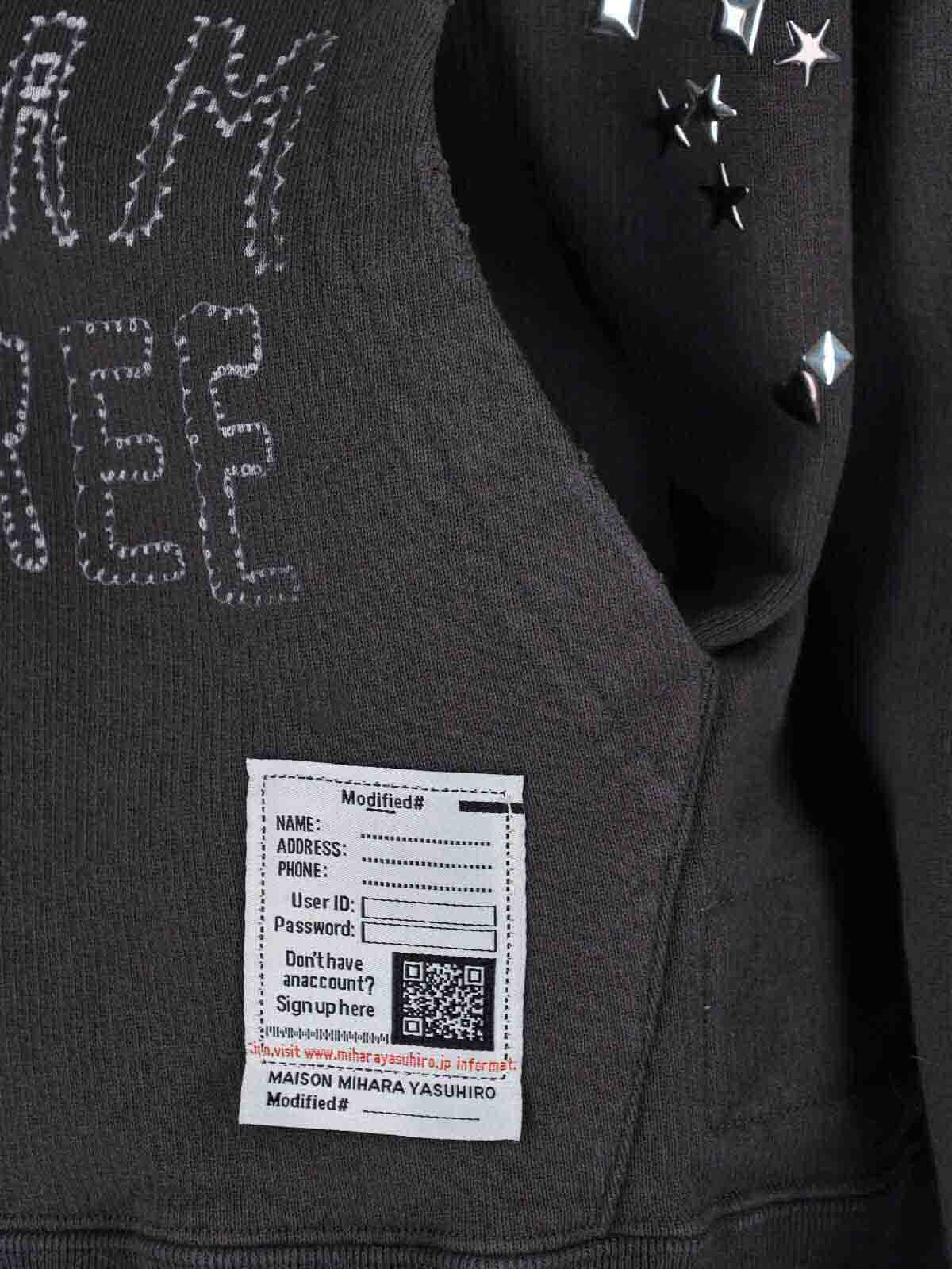 Zip Logo Sweatshirt J15PK721BLACK (Maison Mihara Yasuhiro / スウェット・フーディー ) | Maison Mihara Yasuhiro (メゾン ミハラ ヤスヒロ)(3)