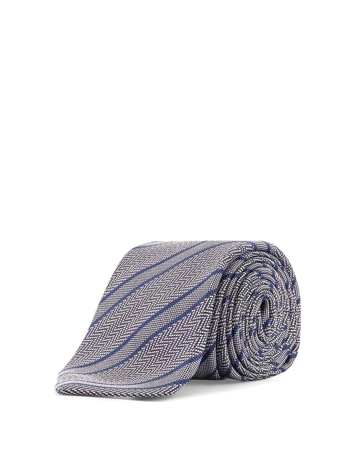 Silk Tie UCRVKQC05L2601GRIGIOMEDIO (Kiton / ネクタイ ) | Kiton (キートン)