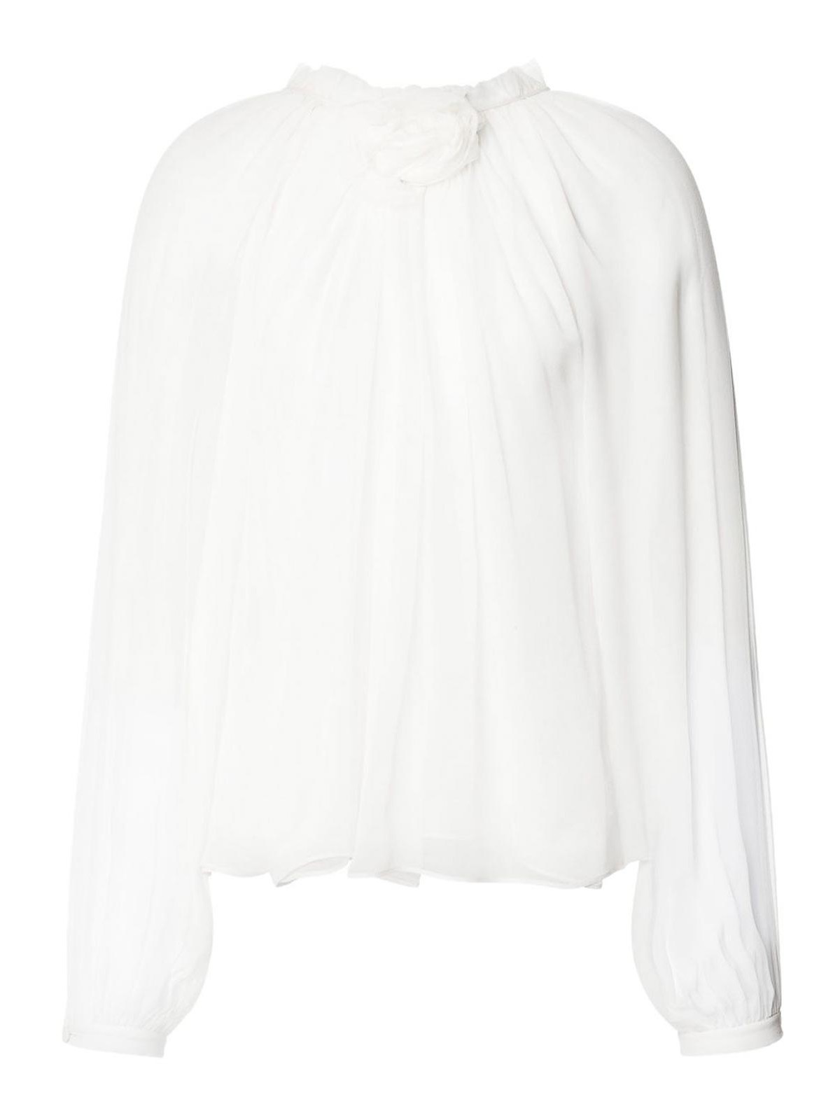 White Blouse In Silk 021351150002 (ALBERTA FERRETTI / シャツ・ブラウス ) | ALBERTA FERRETTI (アルベルタ フェレッティ)