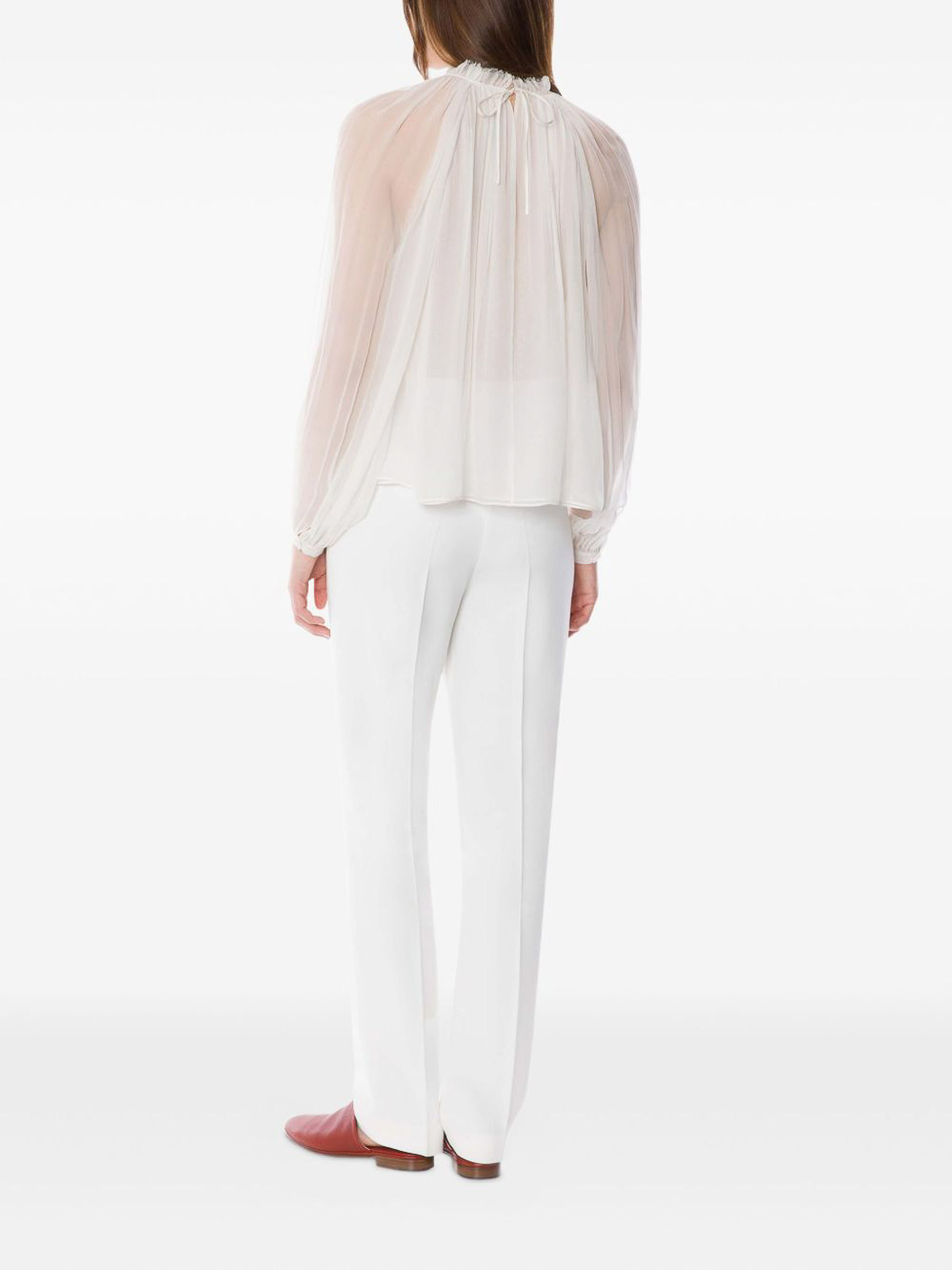 White Blouse In Silk 021351150002 (ALBERTA FERRETTI / シャツ・ブラウス ) | ALBERTA FERRETTI (アルベルタ フェレッティ)(1)