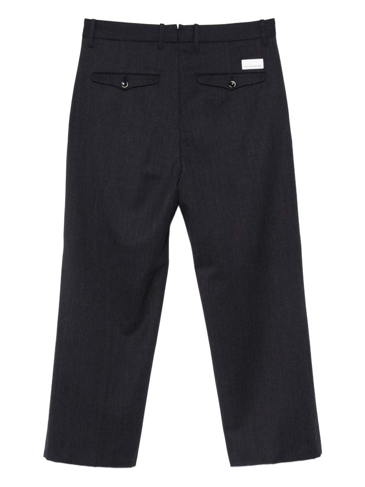 Navy Blue Apollon Trousers 9FW25AP59U20 (nine:inthe:morning / パンツ ) | nine:inthe:morning (ナインインザモーニング)(2)