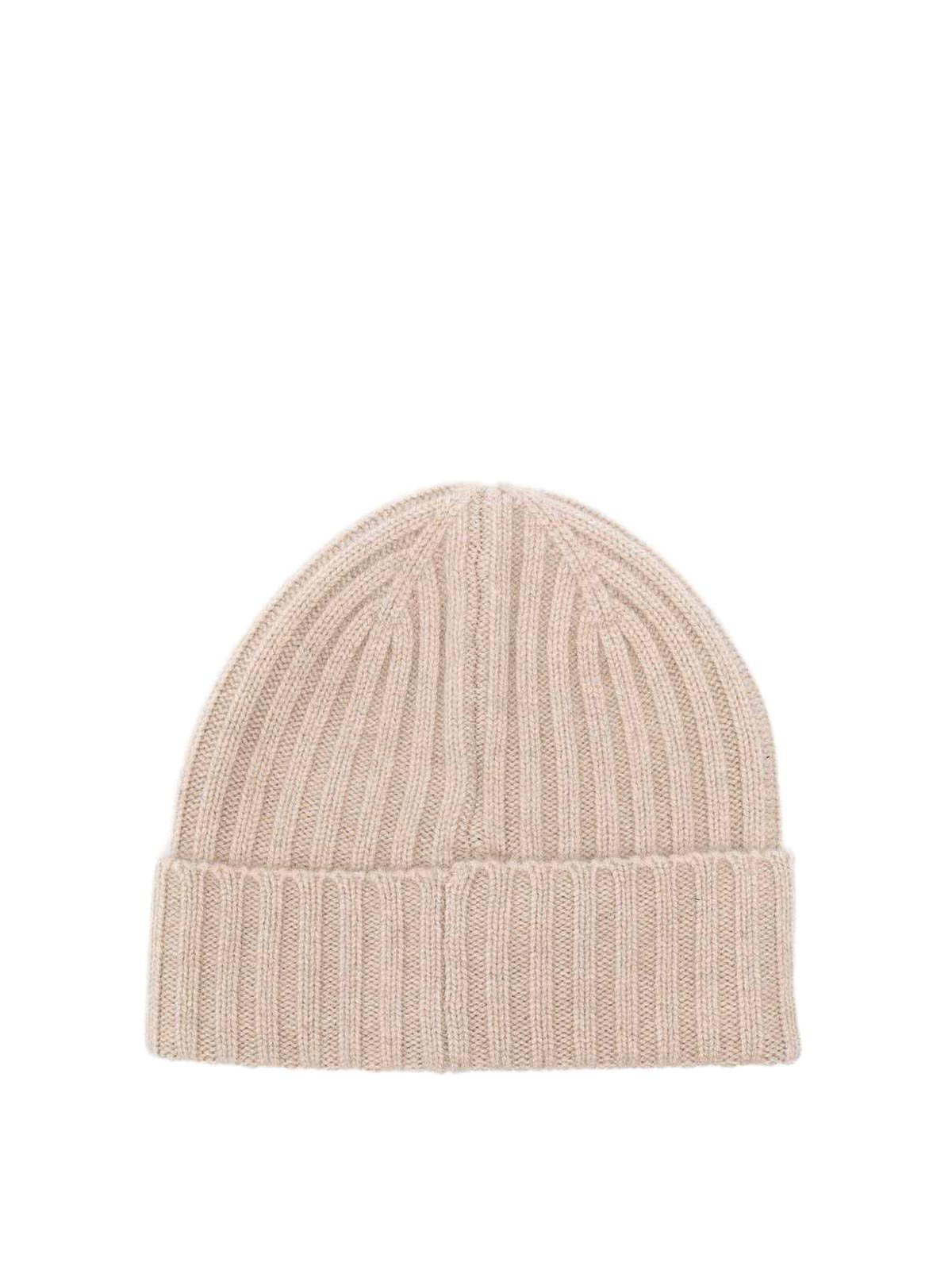Beige Ribbed Knit Wengen Beanie WENG02500022I (MC2 SAINT BARTH / 帽子 ) | MC2 SAINT BARTH (エムシーツーセイントバース)(1)