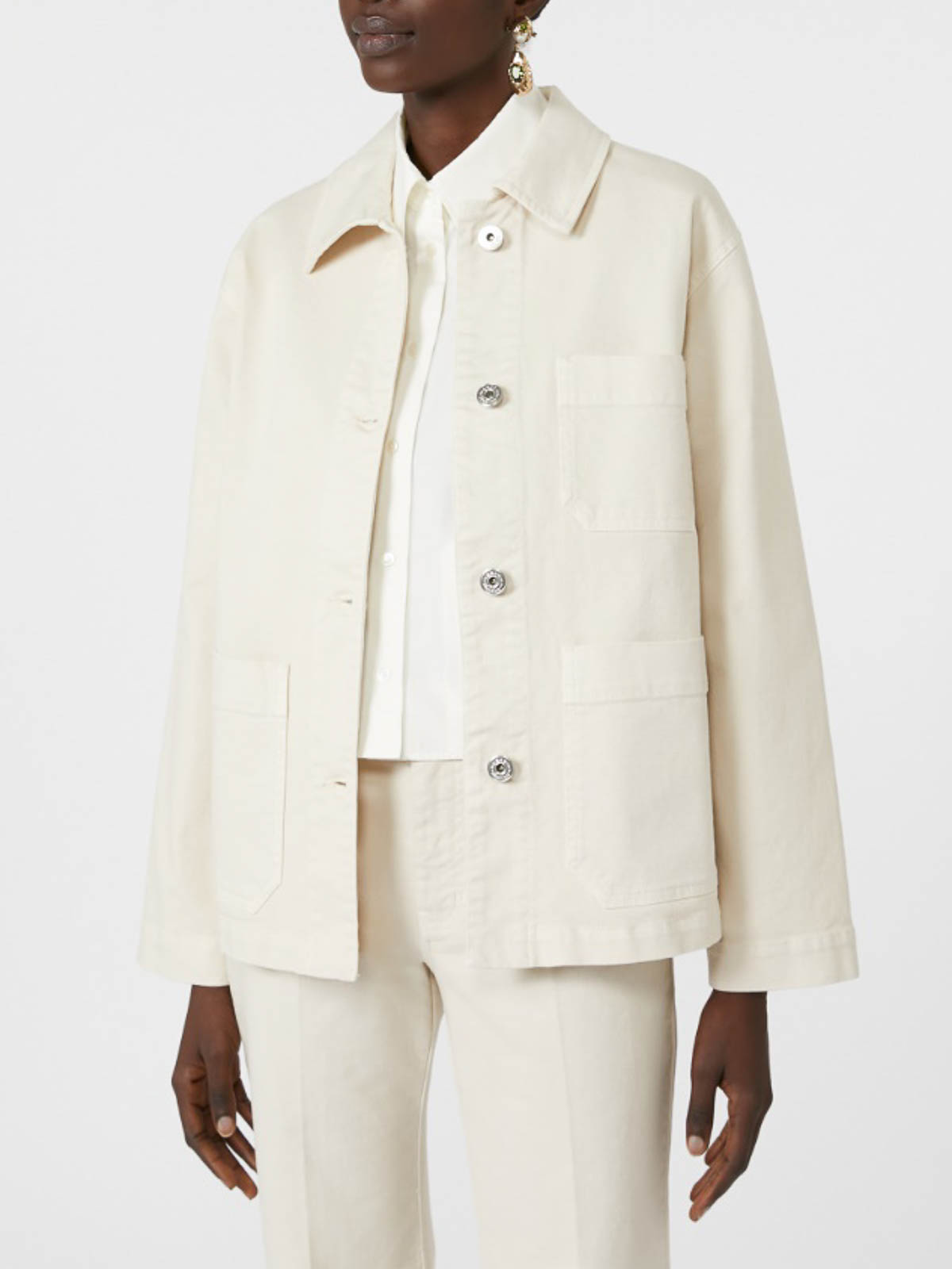 Classe Straight-Fit Cotton Bull Jacket 2525046071600002 (Weekend Max Mara / カジュアルジャケット ) | Weekend Max Mara (ウィークエンド マックスマーラ)(3)