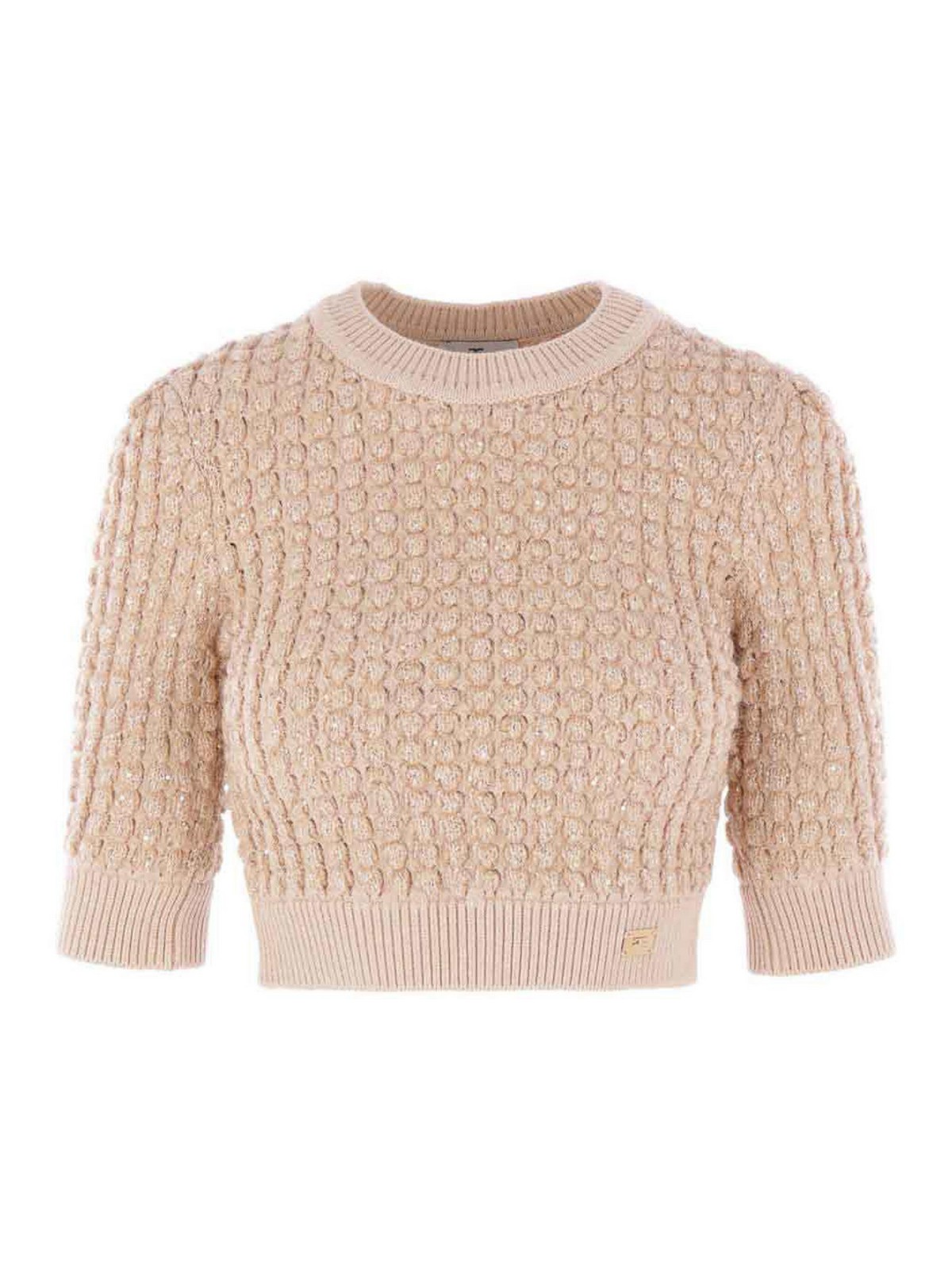 Sequined Boucl Knit Top MK18Q56E2EA2 (Elisabetta Franchi / ニット・セーター・カーディガン ) | Elisabetta Franchi (エリザベッタ フランキ)