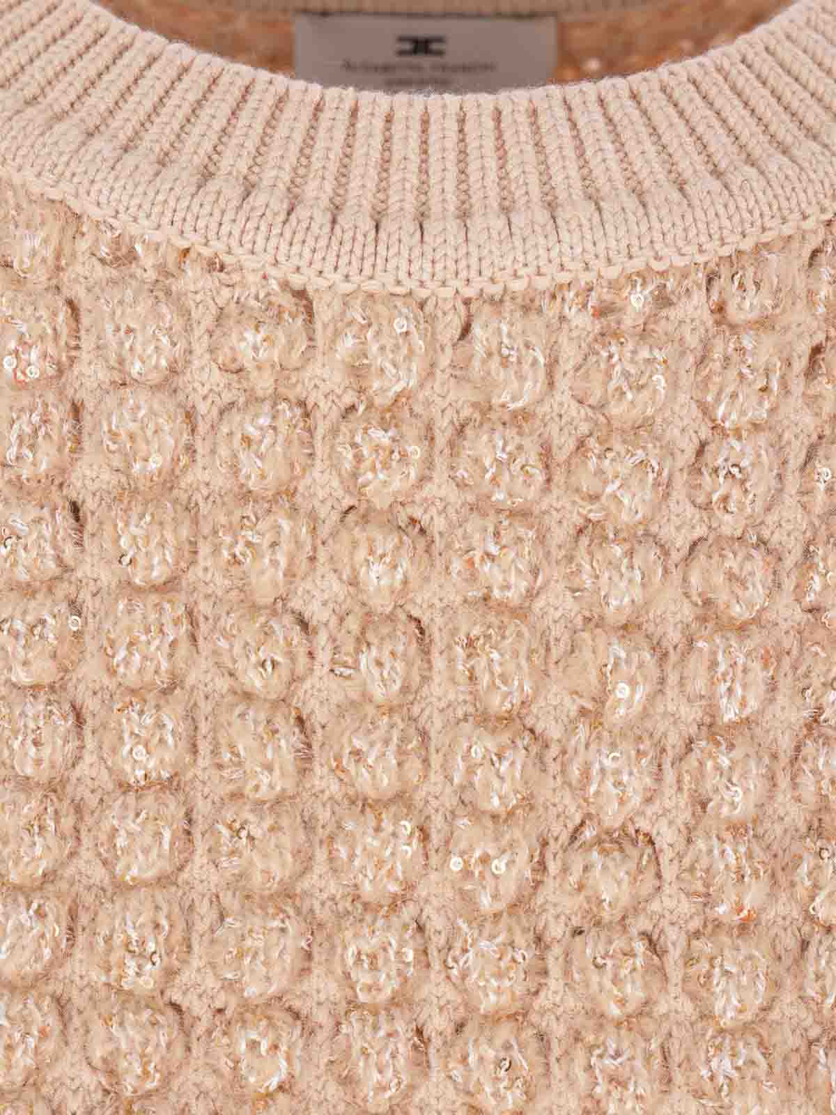 Sequined Boucl Knit Top MK18Q56E2EA2 (Elisabetta Franchi / ニット・セーター・カーディガン ) | Elisabetta Franchi (エリザベッタ フランキ)(3)