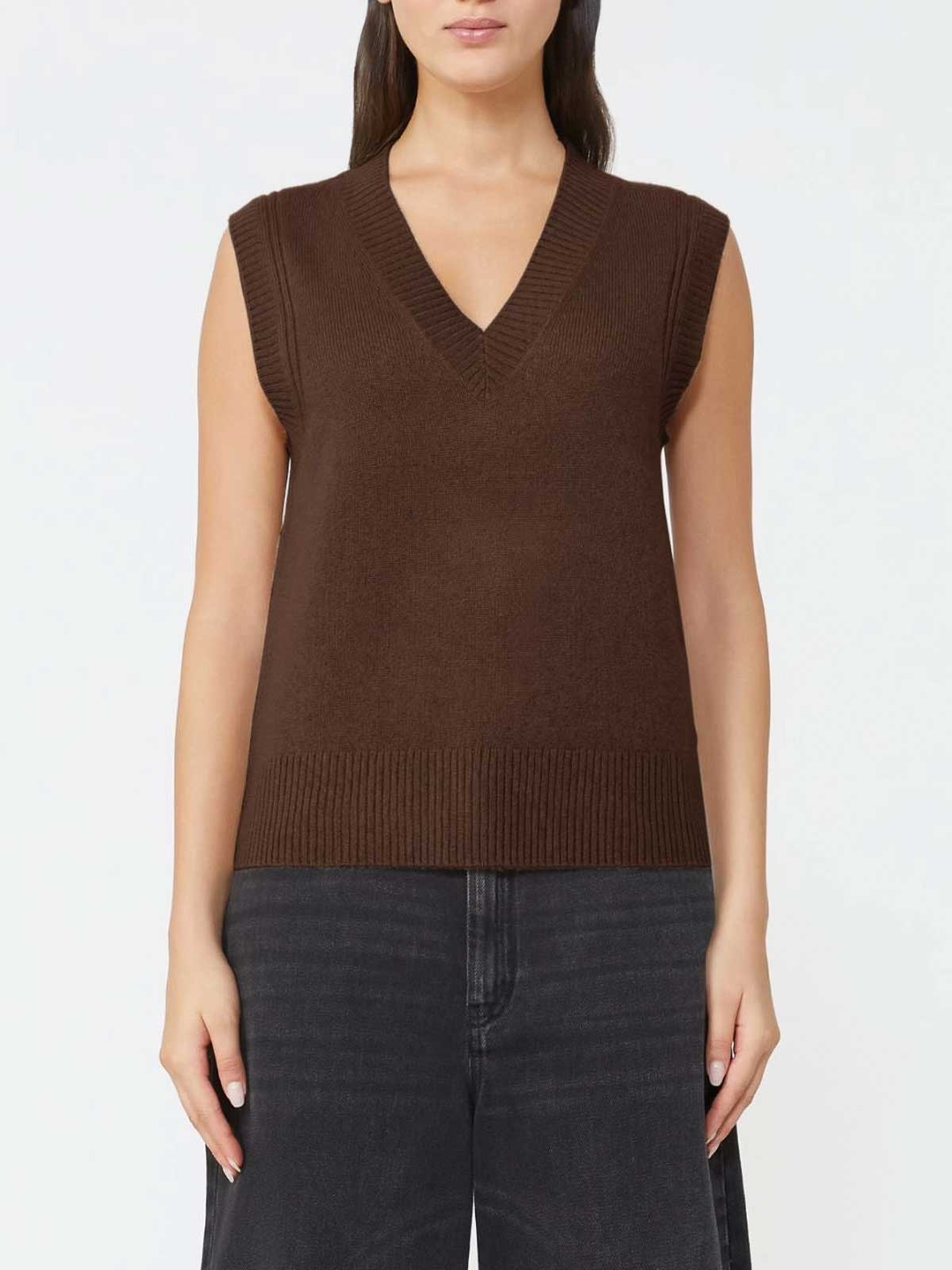 Gilet Carlos Cioccolato 2525356012005 (Weekend Max Mara / ベスト ) | Weekend Max Mara (ウィークエンド マックスマーラ)(1)