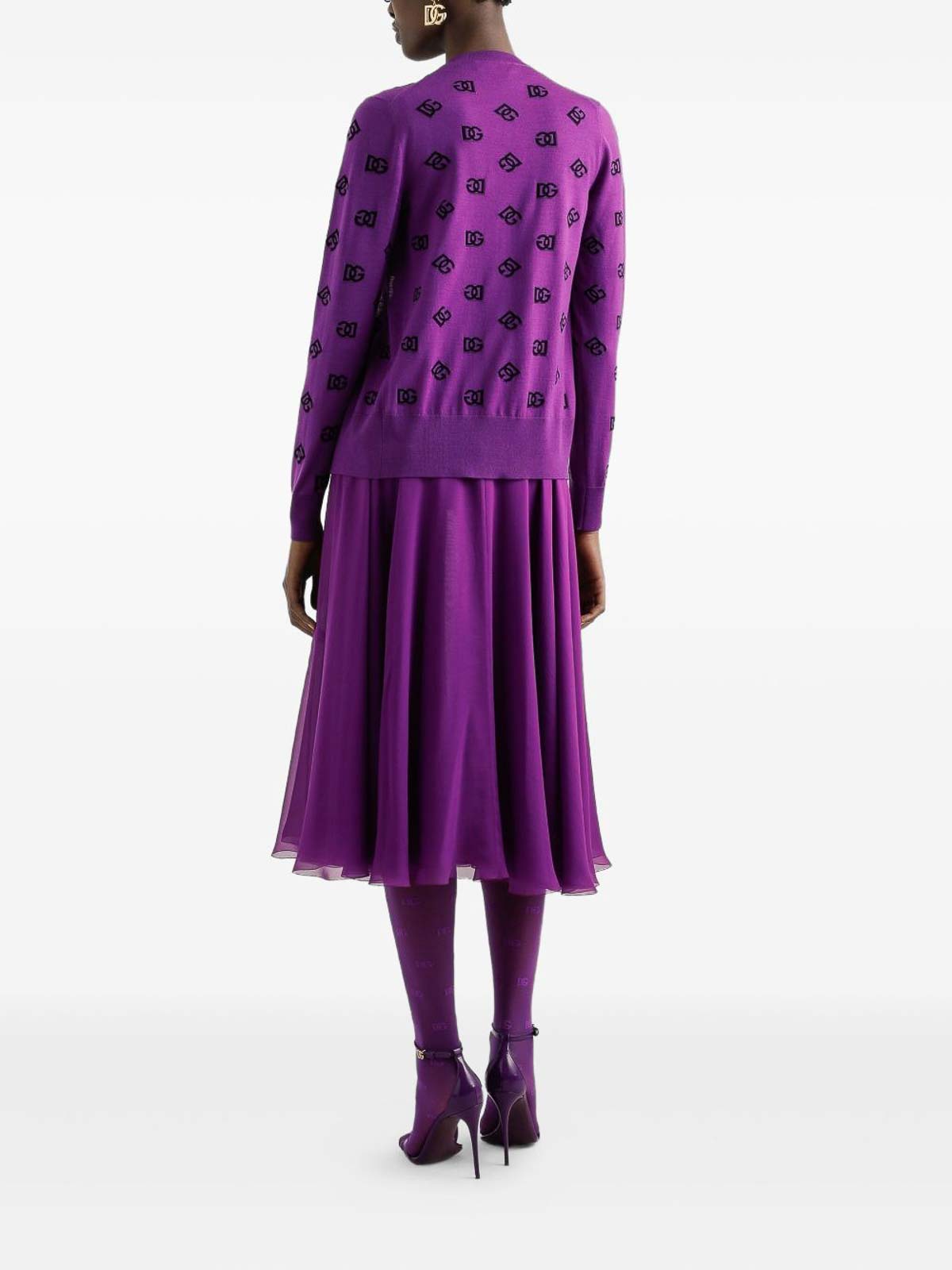 Dolce &Amp Gabbana Chiffon Midi Skirt F4C7UTFU1ATF0571 (Dolce & Gabbana / スカート ) | Dolce & Gabbana (ドルチェガッバーナ)(3)