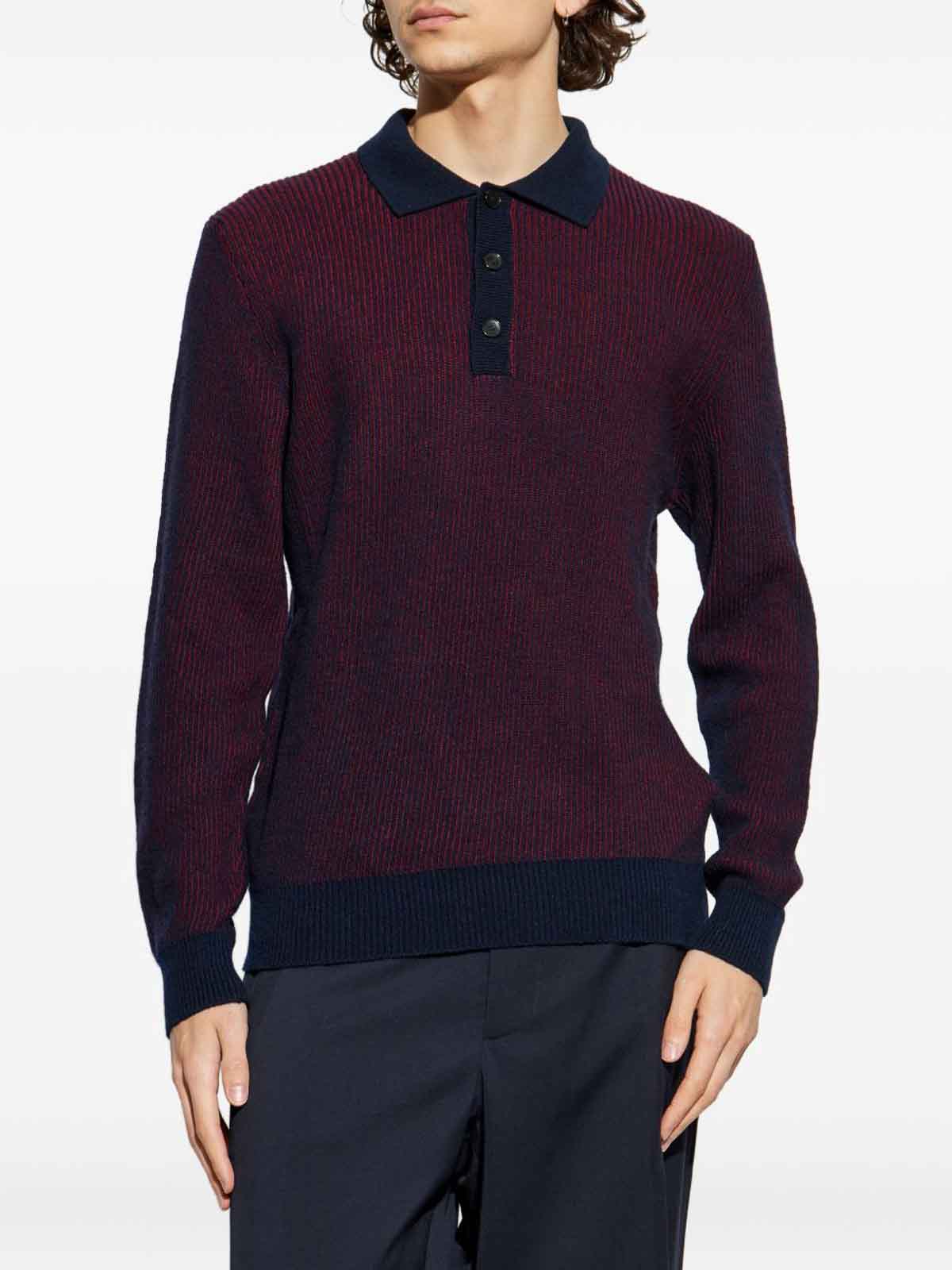 Ribbed Polo Shirt In Vanis Ribbed Wool MRKN0005AV791R0369 (ETRO / ニット・セーター・カーディガン ) | ETRO (エトロ)(3)