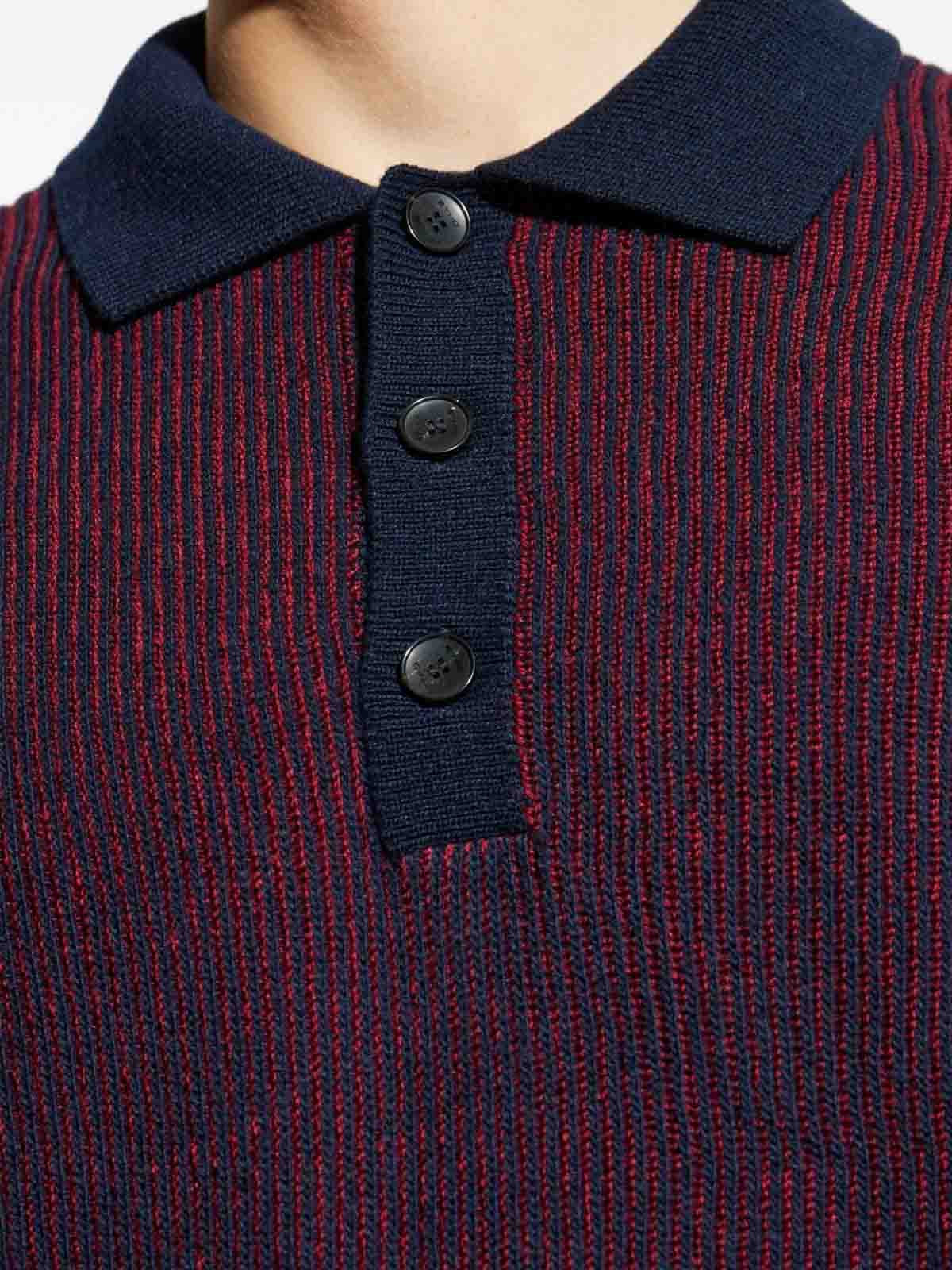 Ribbed Polo Shirt In Vanis Ribbed Wool MRKN0005AV791R0369 (ETRO / ニット・セーター・カーディガン ) | ETRO (エトロ)(4)