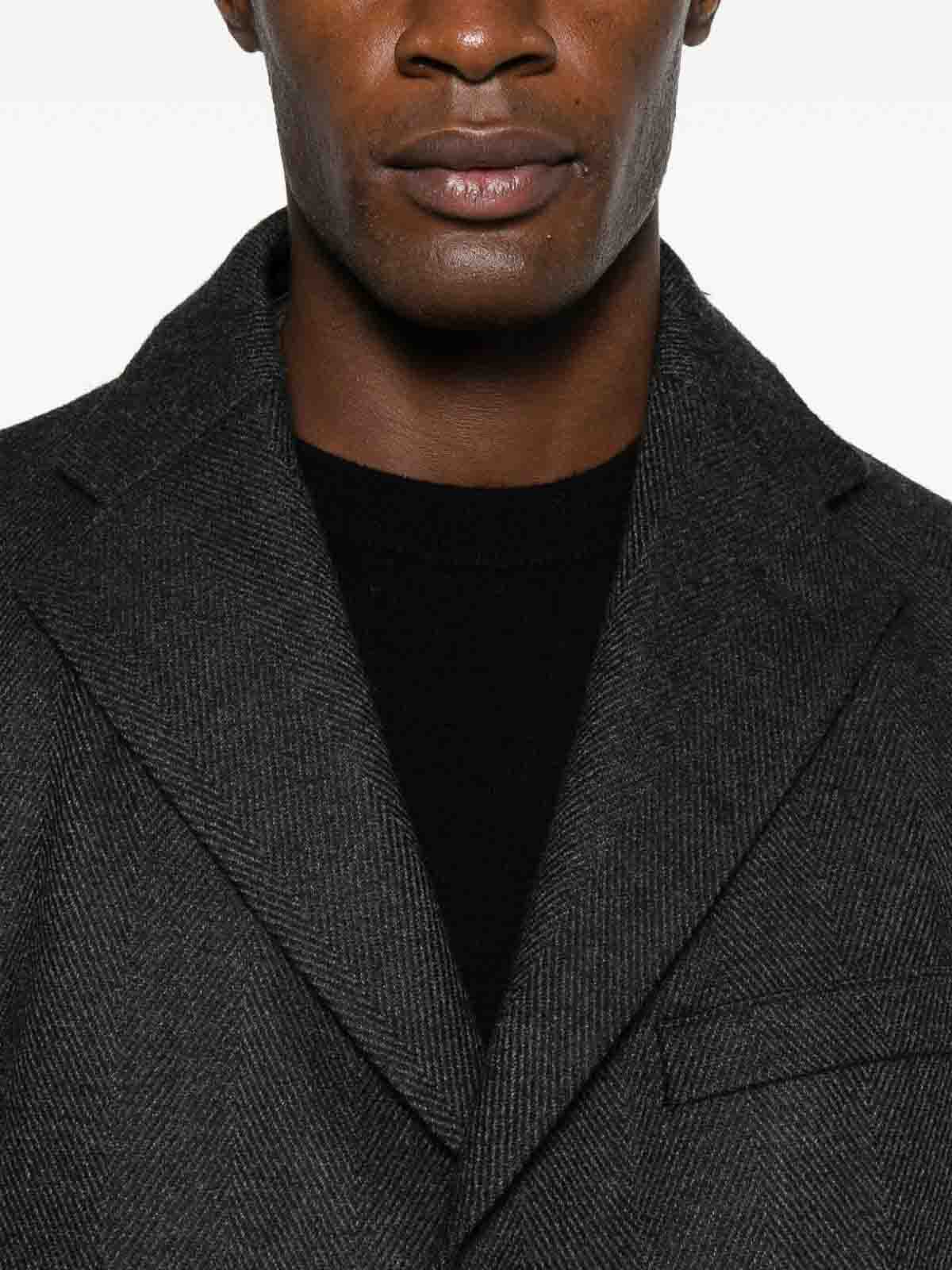 Grey Wool Coat 26159E19 (CORNELIANI / コート ) | CORNELIANI (コルネリアーニ)(1)