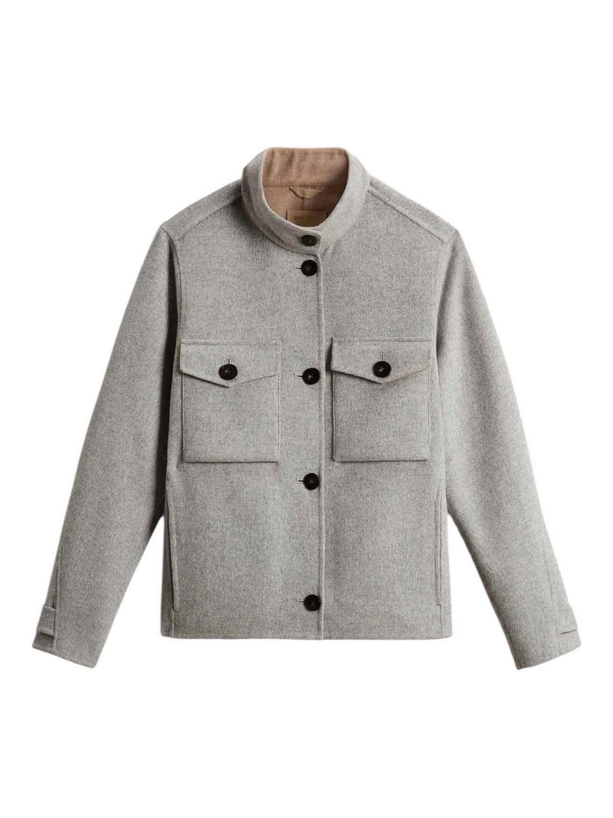 Double wool jacketlight grey melange CFWWOU2102FRUT5012103 (WOOLRICH / カジュアルジャケット ) | WOOLRICH (ウールリッチ)