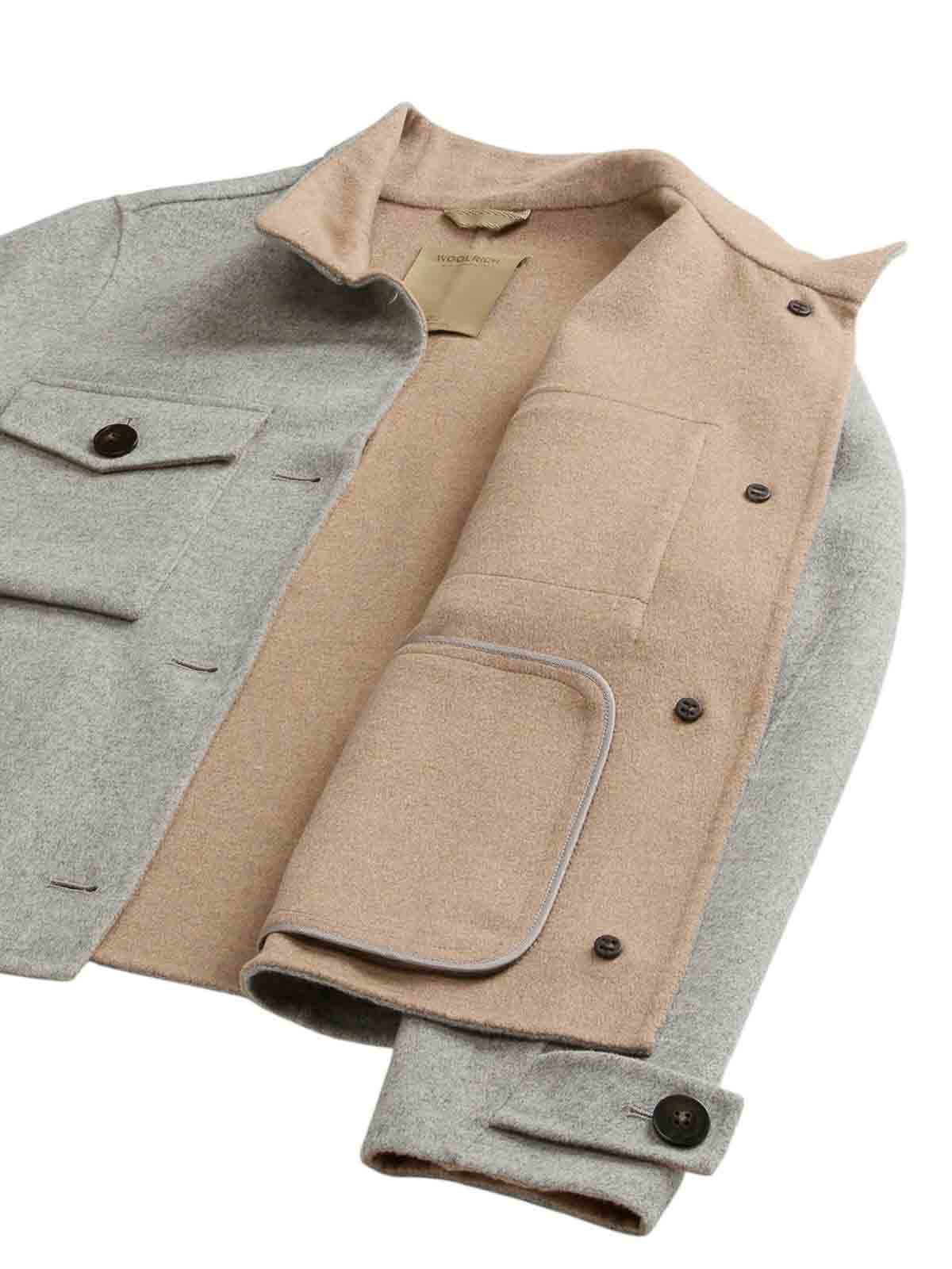 Double wool jacketlight grey melange CFWWOU2102FRUT5012103 (WOOLRICH / カジュアルジャケット ) | WOOLRICH (ウールリッチ)(1)