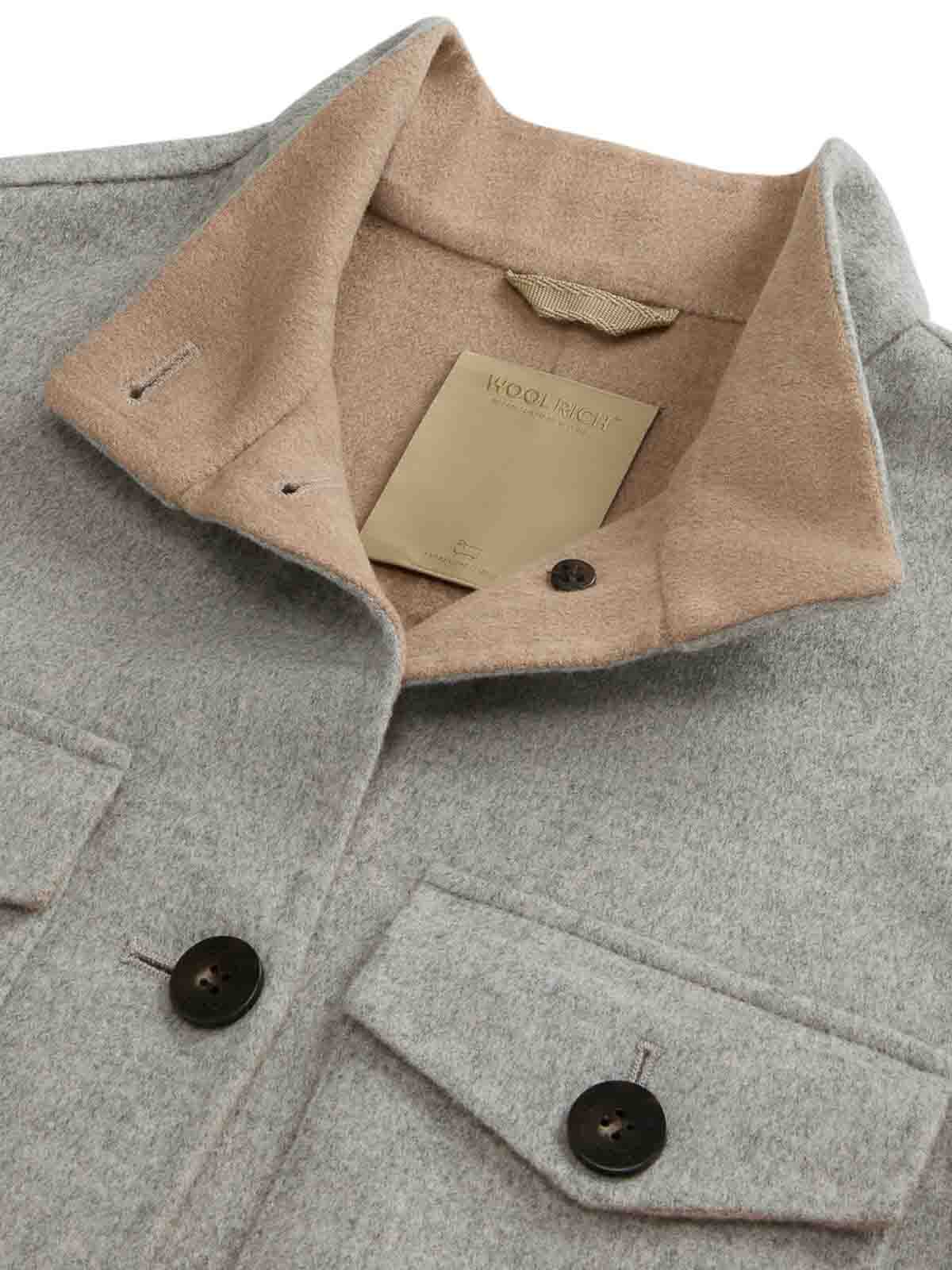 Double wool jacketlight grey melange CFWWOU2102FRUT5012103 (WOOLRICH / カジュアルジャケット ) | WOOLRICH (ウールリッチ)(2)