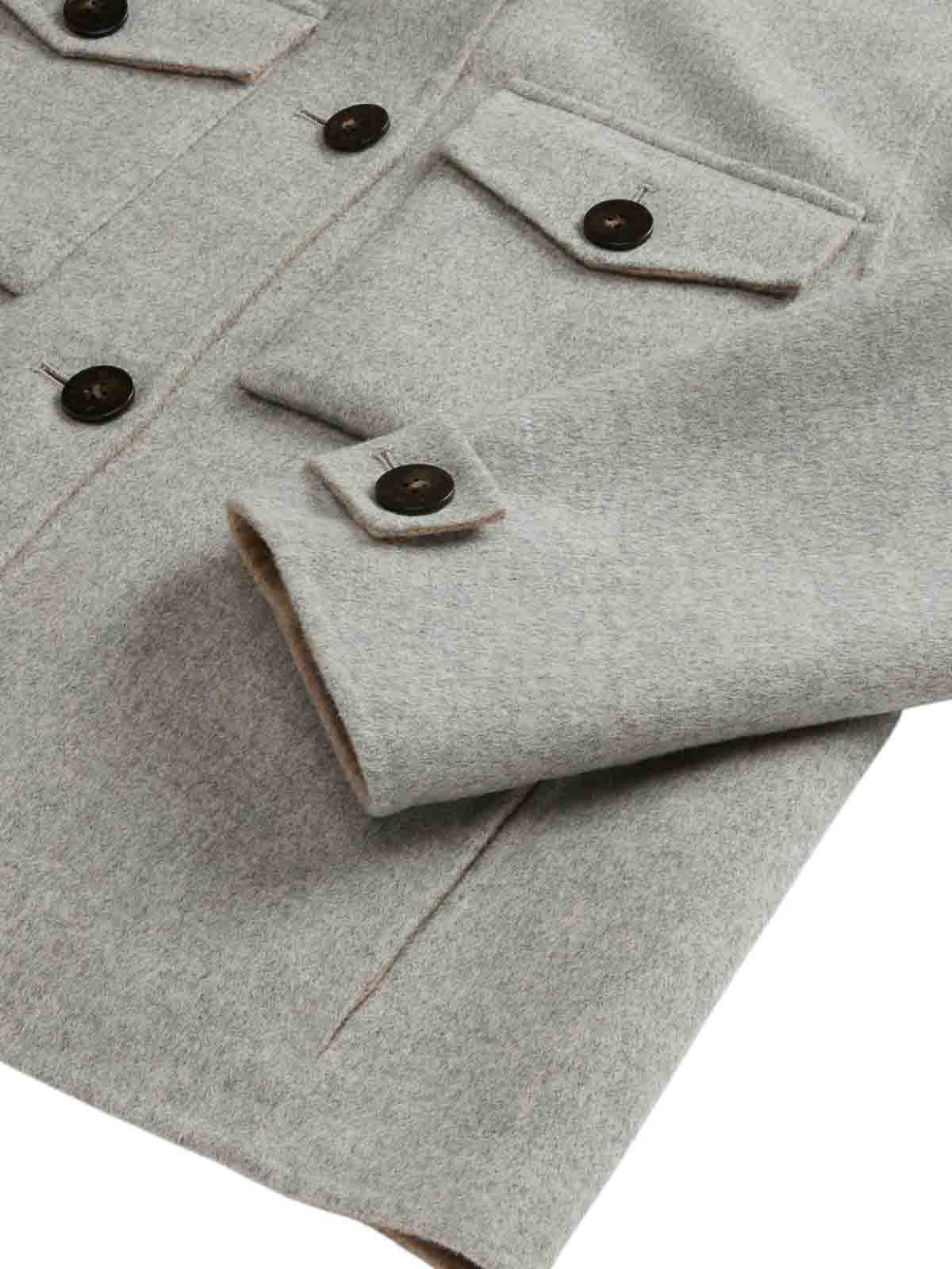 Double wool jacketlight grey melange CFWWOU2102FRUT5012103 (WOOLRICH / カジュアルジャケット ) | WOOLRICH (ウールリッチ)(3)