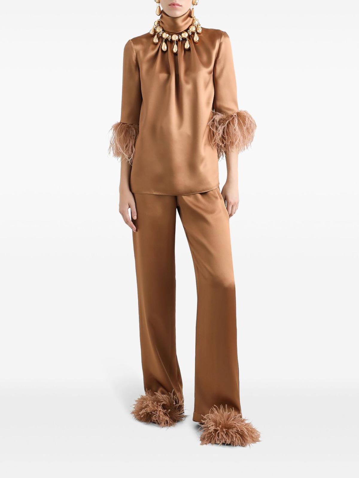 Double Silk Satin Pajama Pants FTC9FTFU1NUM0180 (Dolce & Gabbana / パンツ ) | Dolce & Gabbana (ドルチェガッバーナ)(1)