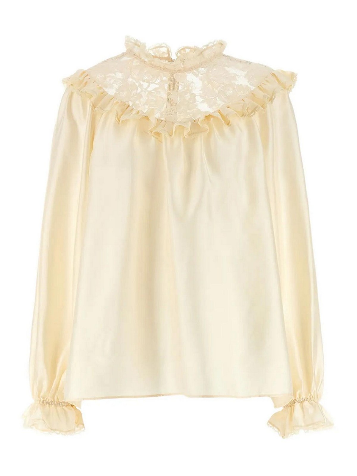 Ivory ruffled shirt 5070TF25RCREAM (ZIMMERMANN / シャツ・ブラウス ) | ZIMMERMANN (ジマーマン)