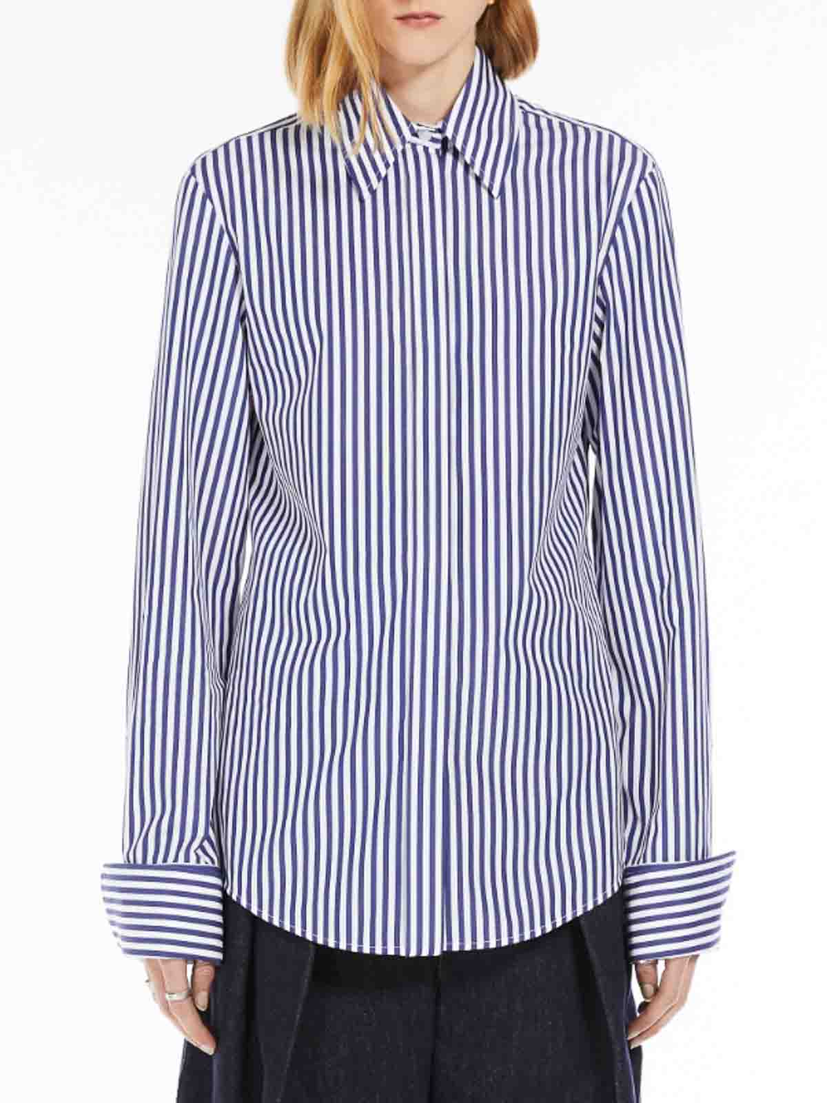 Striped Poplin Shirt 2512191041600020 (Sportmax / シャツ・ブラウス ) | Sportmax (スポーツマックス)(2)