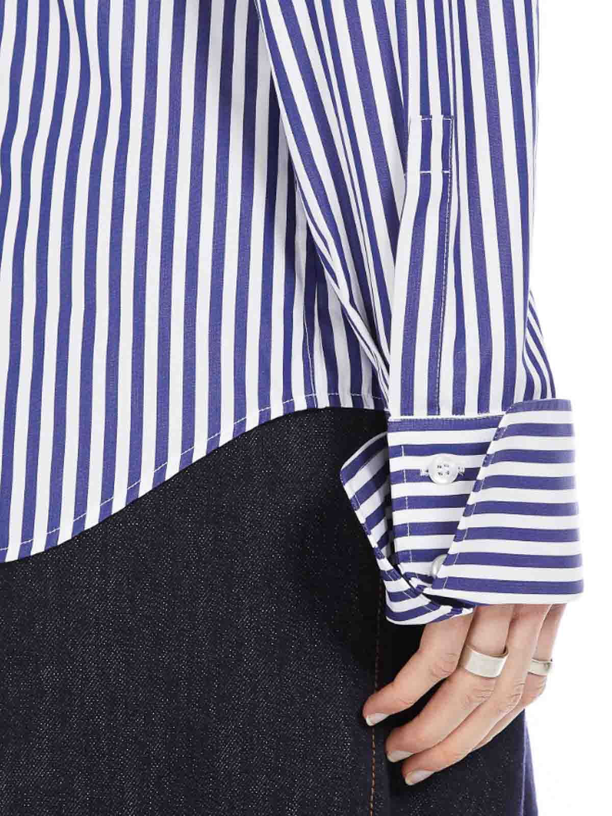 Striped Poplin Shirt 2512191041600020 (Sportmax / シャツ・ブラウス ) | Sportmax (スポーツマックス)(4)